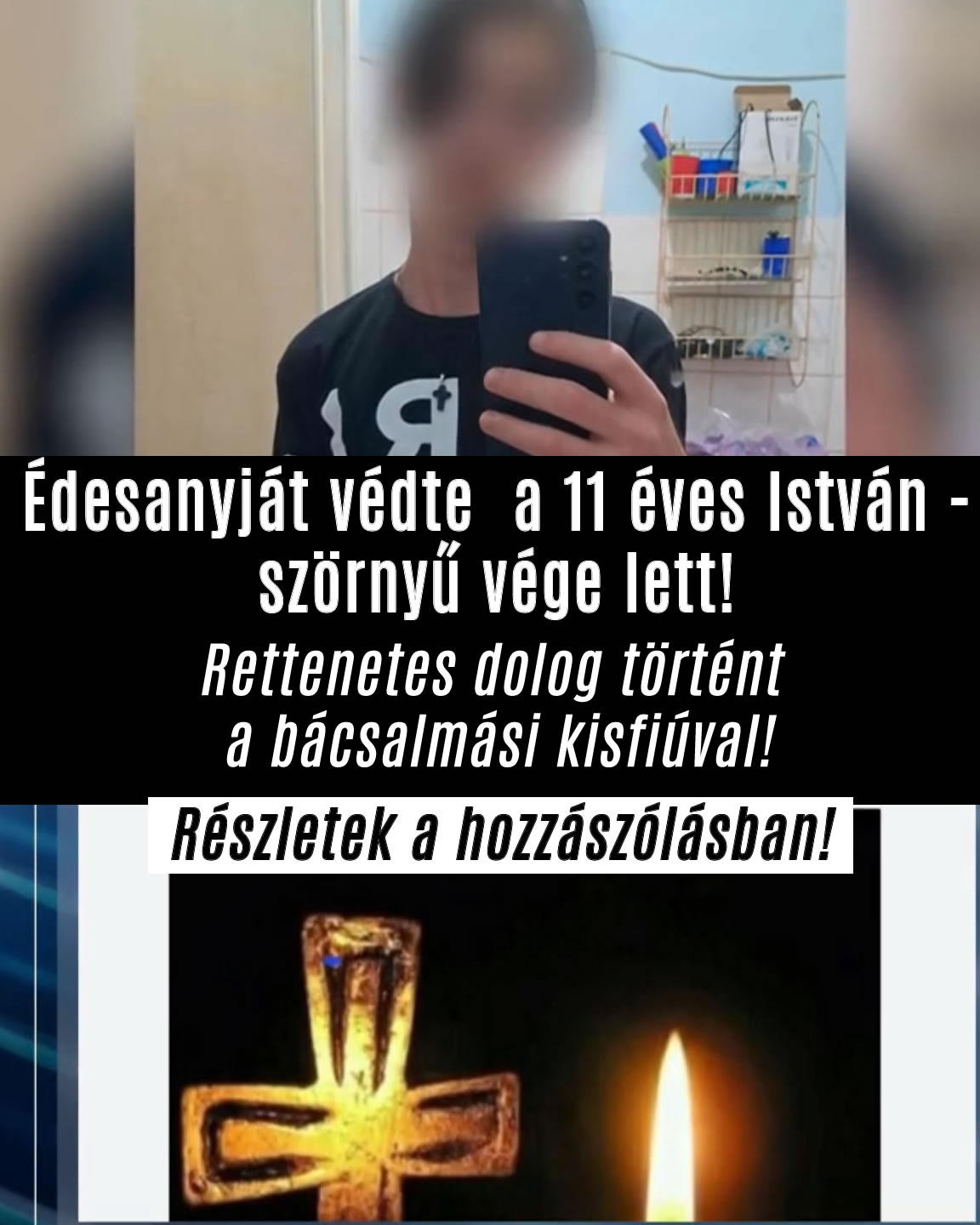 Édesanyját védte a 11 éves István – szörnyű vége lett!