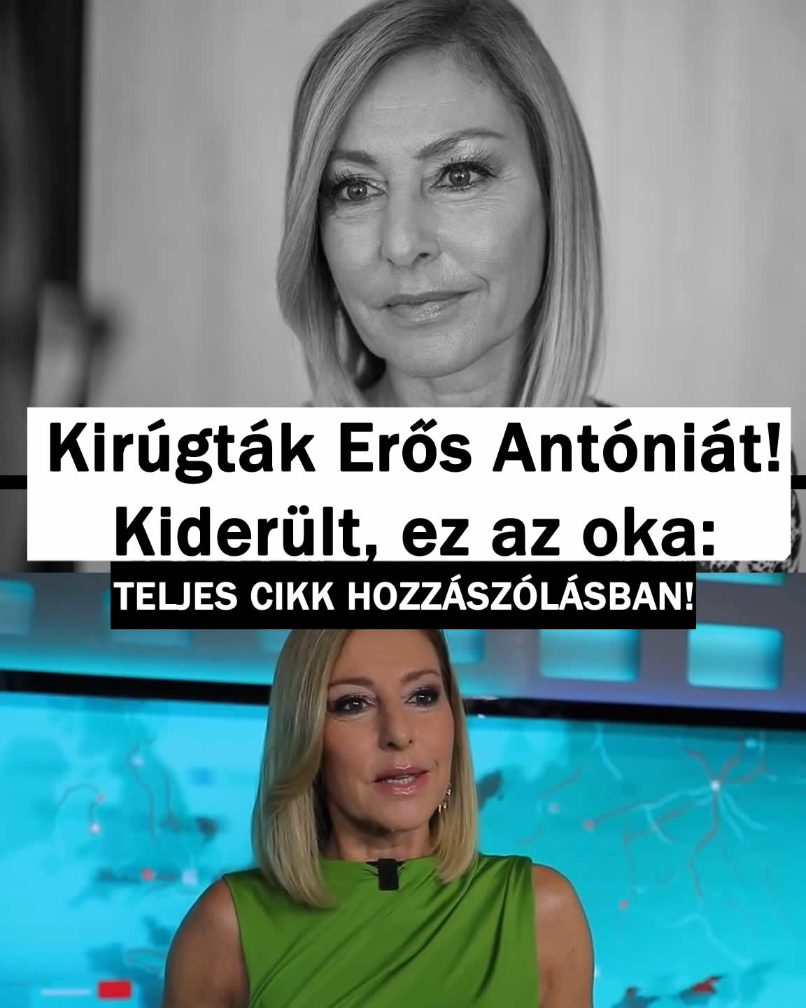Kirúgták Erős Antóniát! Kiderült, ez az oka: