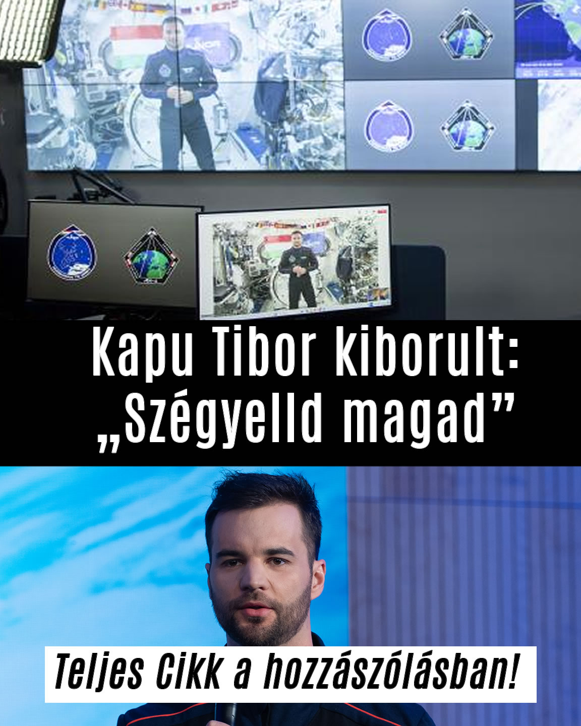 Kapu Tibor kiborult: „Szégyelld magad”