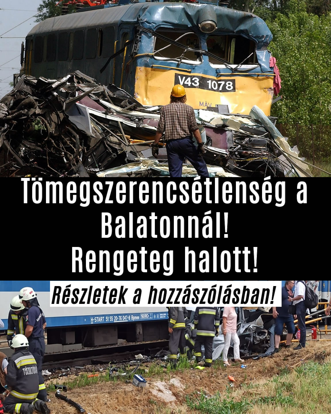 Tömegszerencsétlenség a Balatonnál!