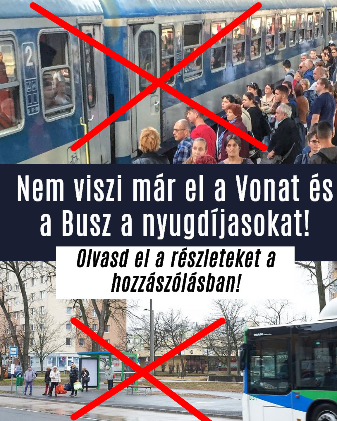Nem viszi már el a Vonat és a Busz a nyugdíjasokat!