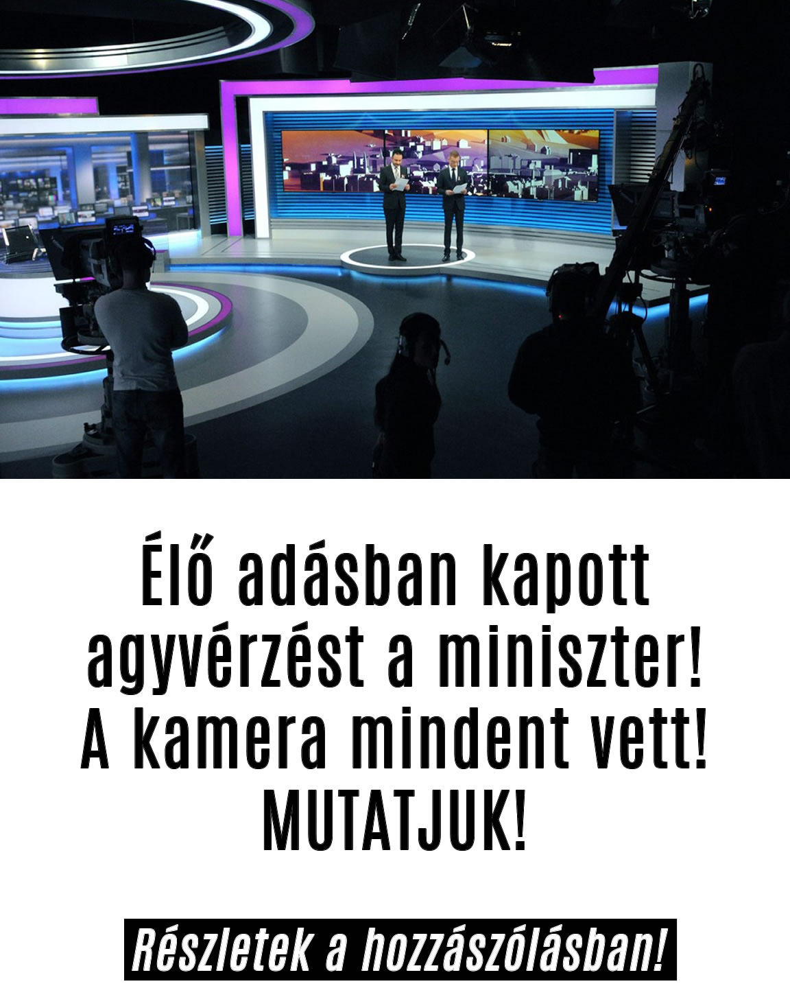 Élő adásban kapott agyvérzést a miniszter!