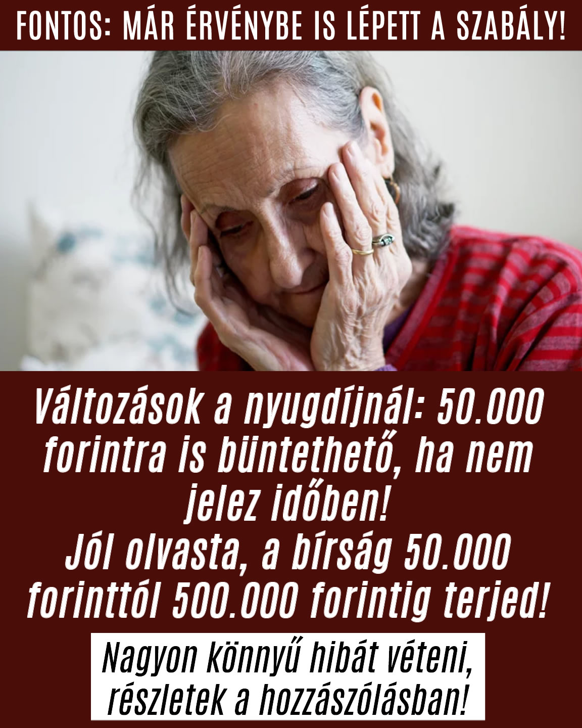 Változások a nyugdíjnál: Birságolják a nyugdíjasokat!