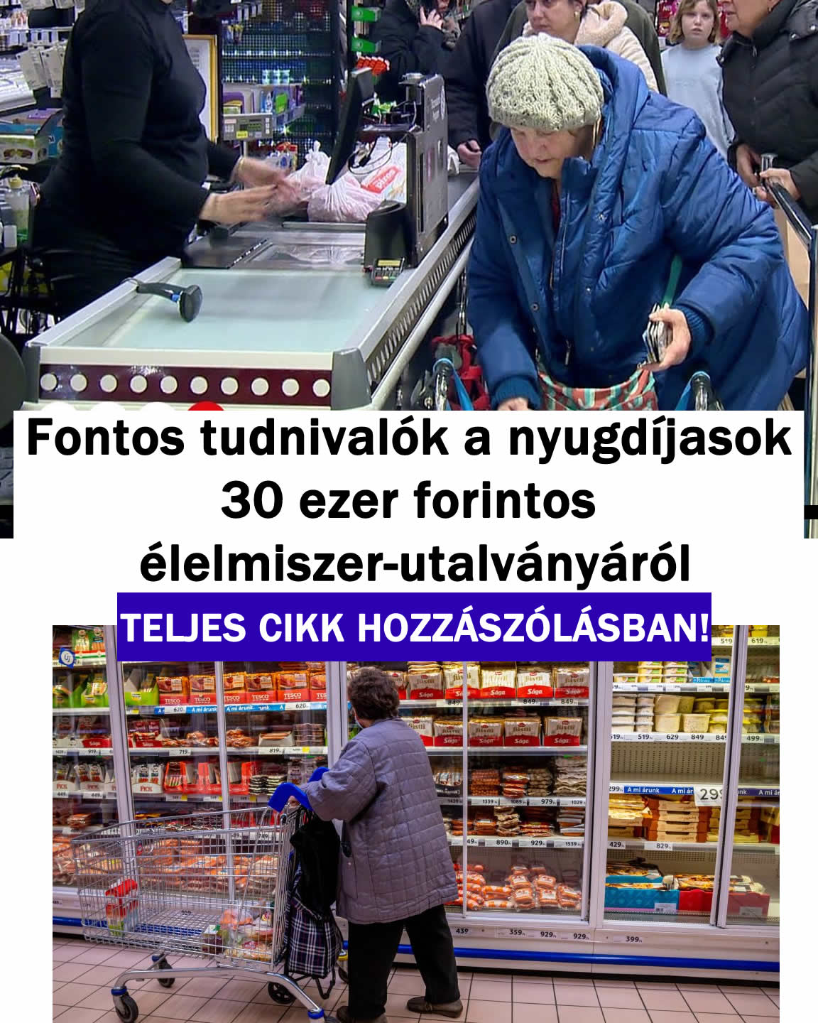 Fontos tudnivalók a 30 ezer forintos élelmiszer-utalványáról