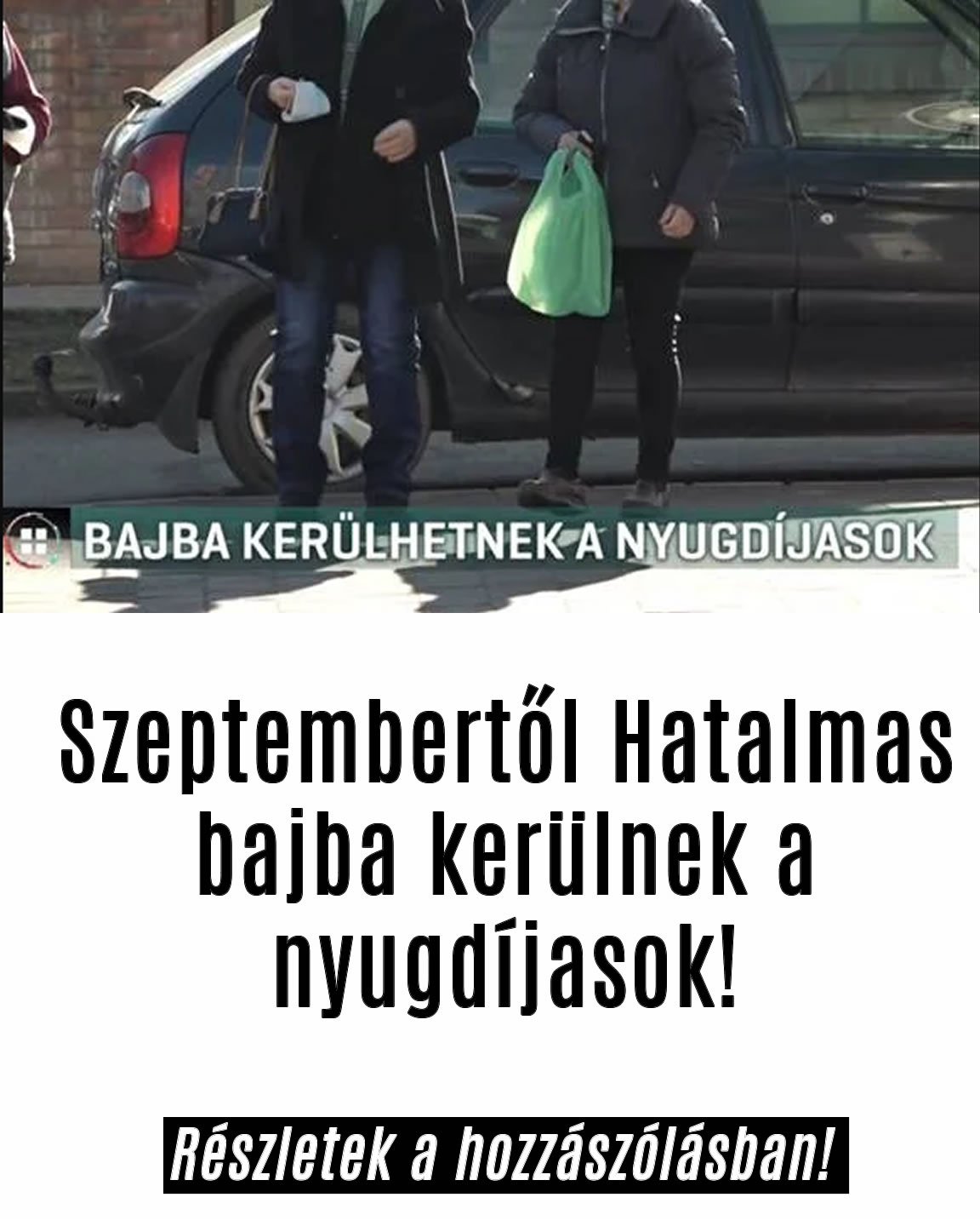 Hatalmas bajba kerülnek a nyugdíjasok!