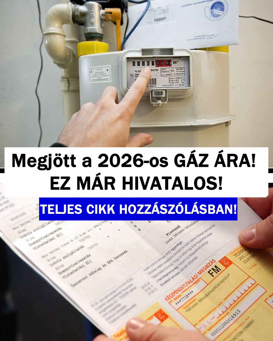 Megjött a 2026-os GÁZ ÁRA! EZ MÁR HIVATALOS!