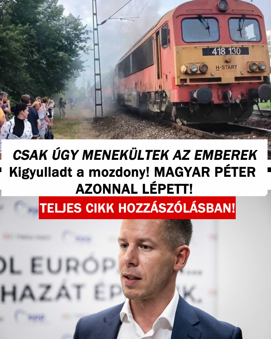 Kigyulladt a mozdony! MAGYAR PÉTER LÉPETT!