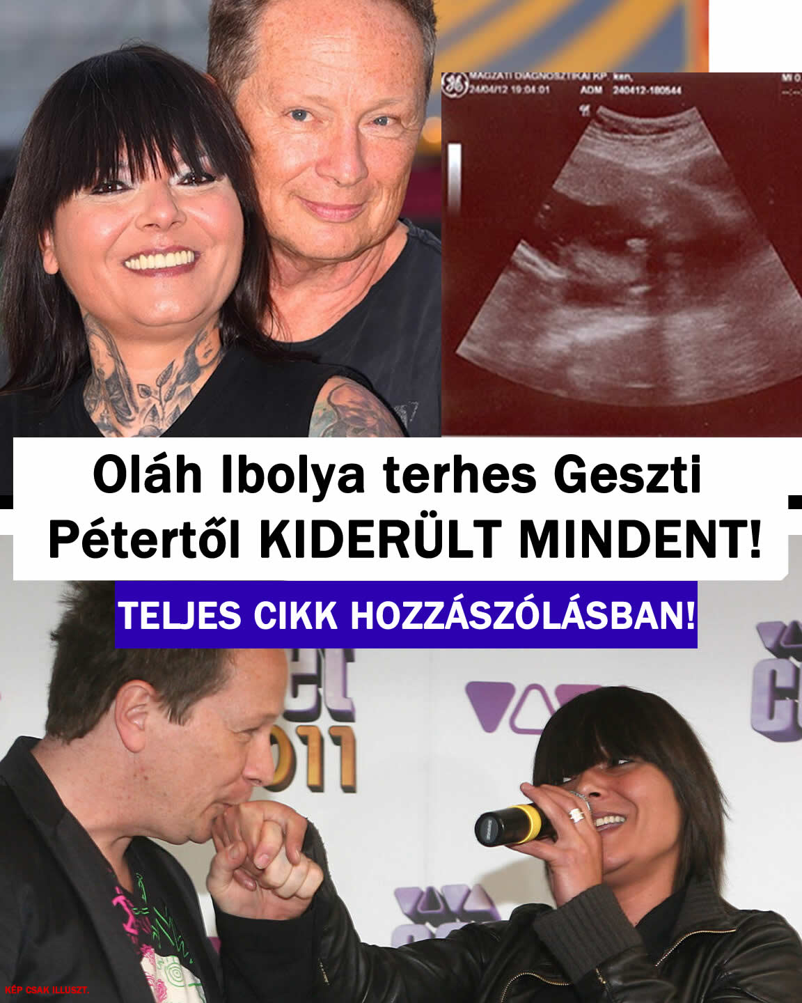 Oláh Ibolya terhes Geszti Pétertől! Minden kiderült: