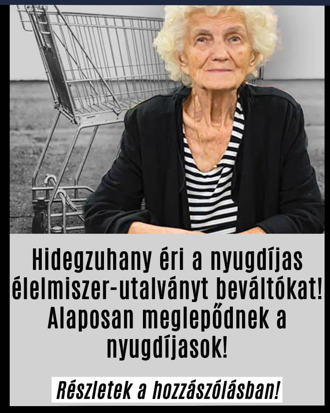 Hidegzuhany éri a nyugdíjas élelmiszer-utalványt beváltókat!