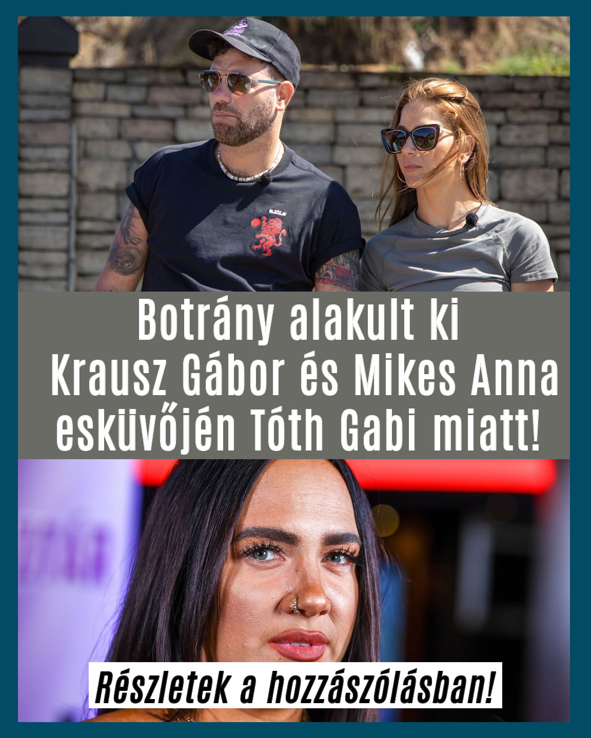 Botrány Krausz Gábor és Mikes Anna esküvőjén!