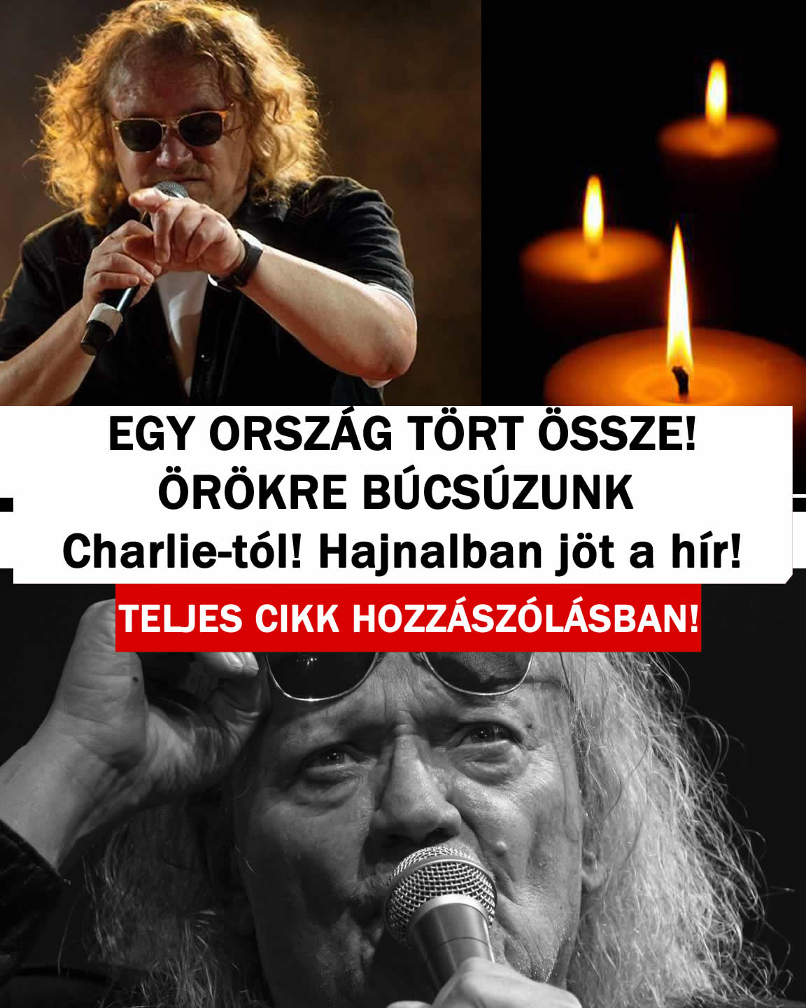 ÖRÖKRE BÚCSÚZUNK Charlie-tól! Hajnalban jött