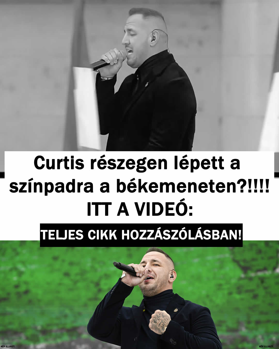 Curtis részegen lépett a színpadra ITT A VIDEÓ: