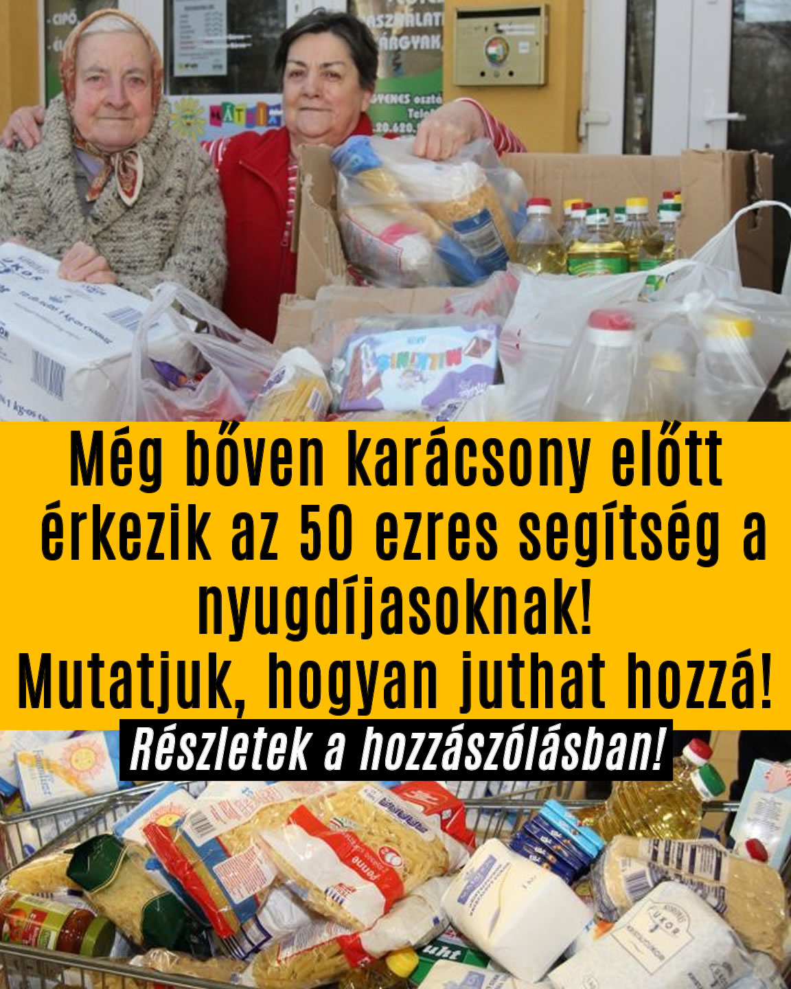 Még karácsony előtt érkezik a segítség a nyugdíjasoknak!