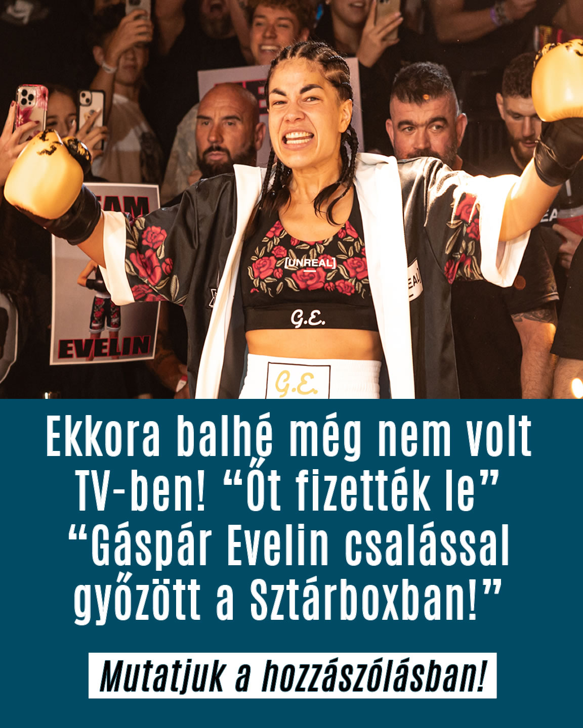 „Gáspár Evelin csalással győzött a Sztárboxban!”