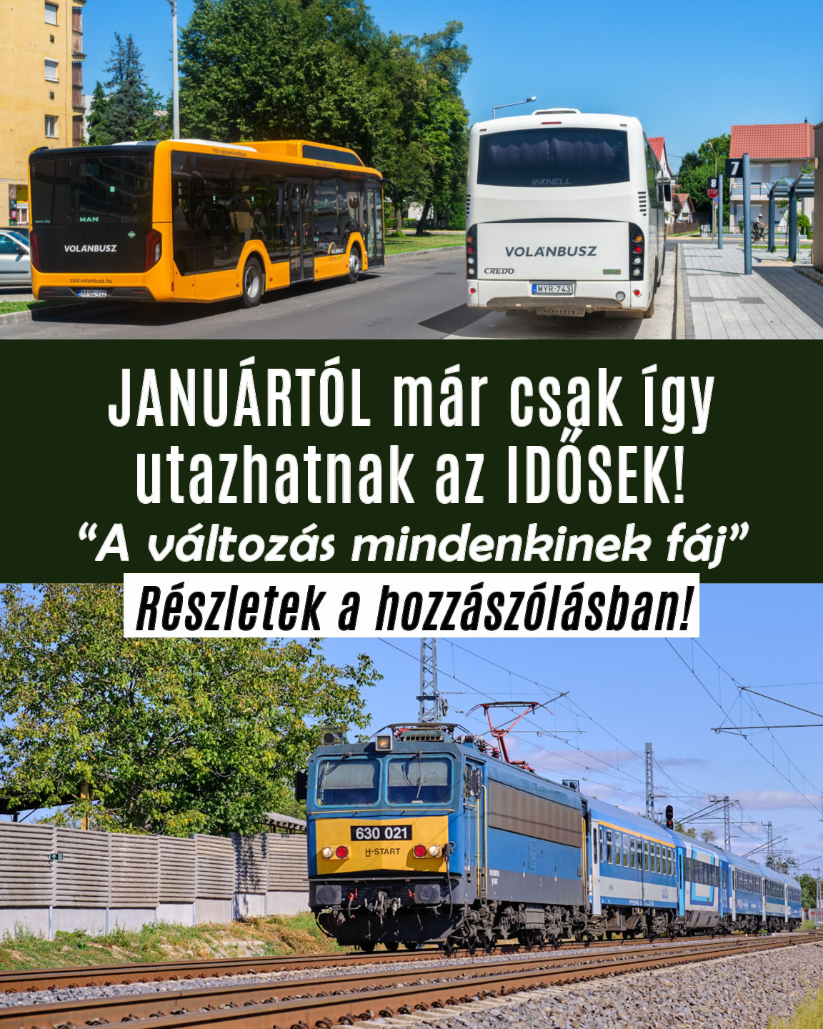 JANUÁRTÓL már csak így utazhatsz nyugdíjasként!