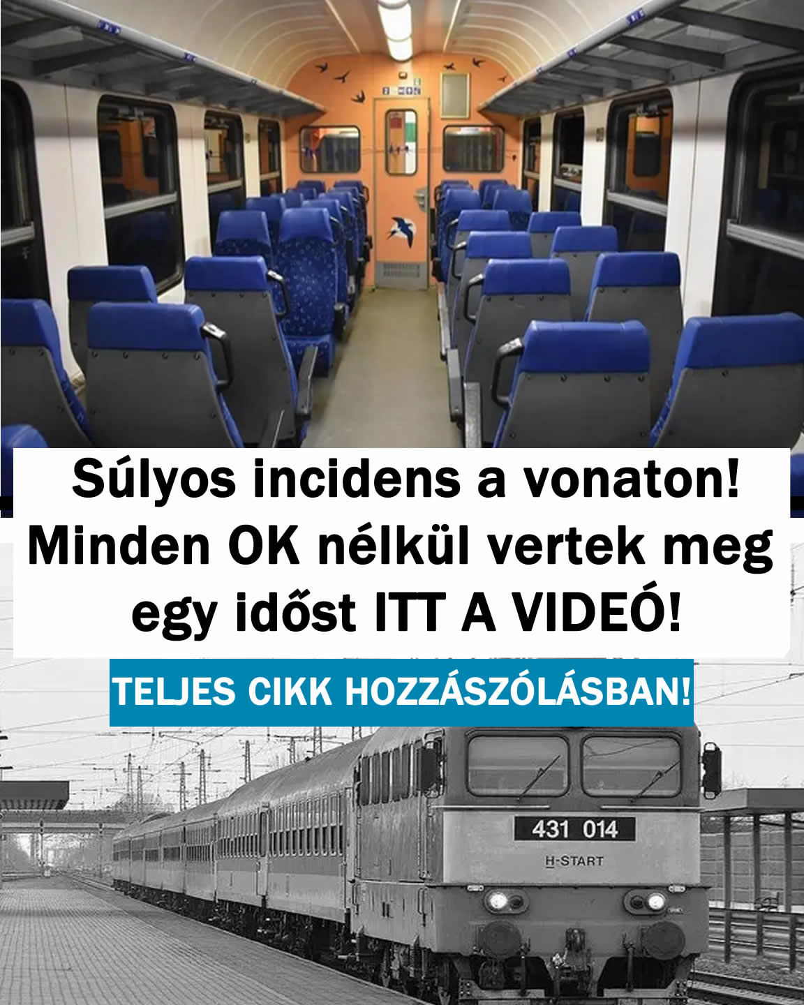 OK nélkül ver/ek meg egy időst a vonaton VIDEO!