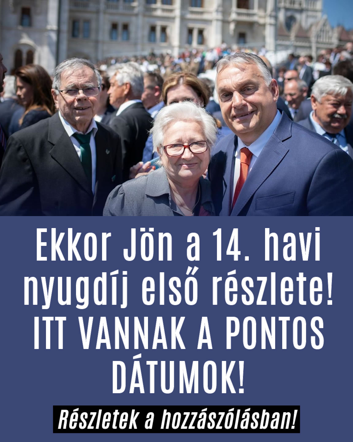 Ekkor Jön a 14. havi nyugdíj első részlete!