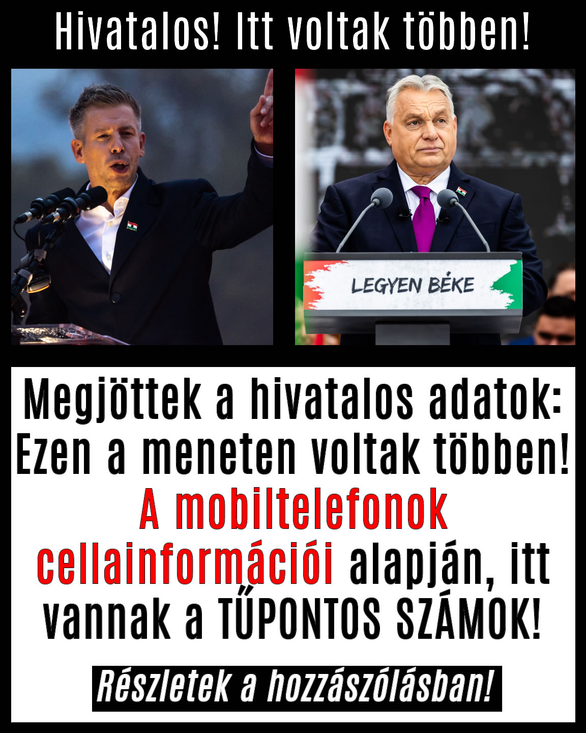 Hivatalos: Ezen a meneten voltak többen!
