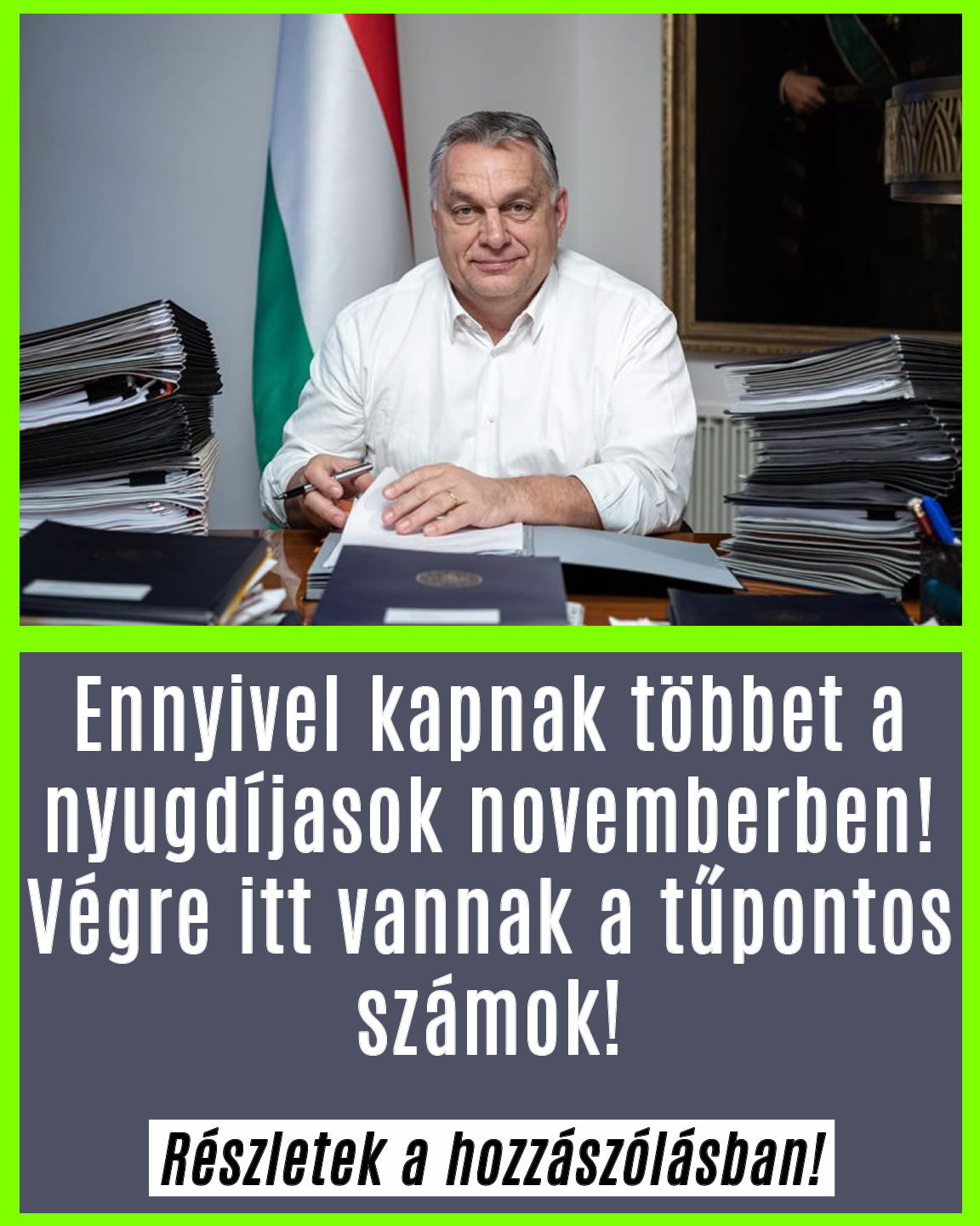 Ennyivel nő a nyugdíj novemberben!