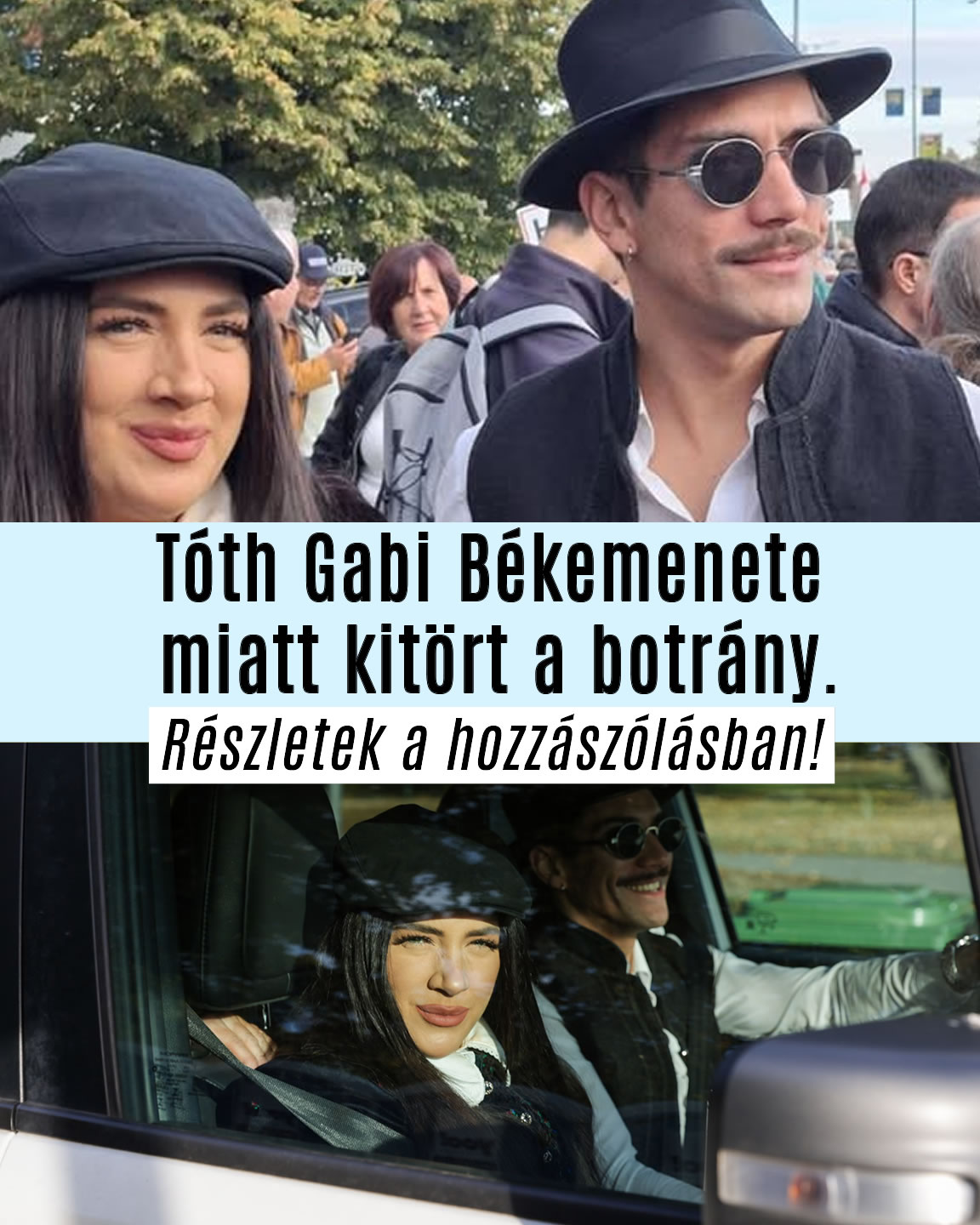 Tóth Gabi Békemenete miatt kitört a botrány.