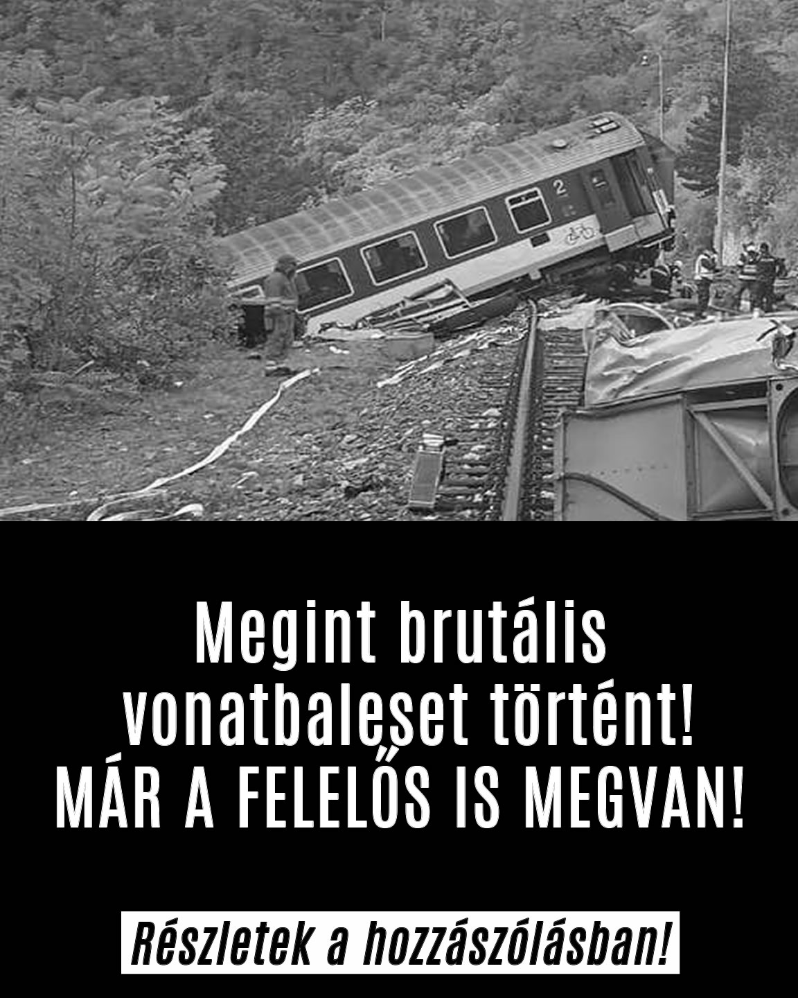 Megint brutális vonatbaleset történt!
