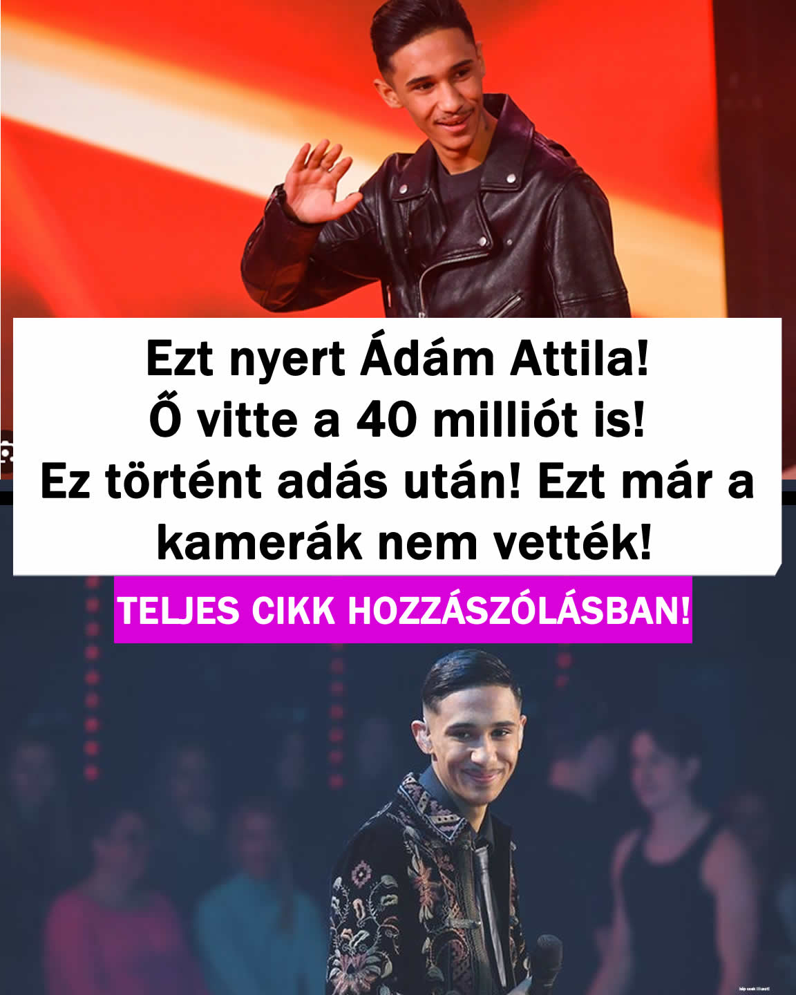 Ezt nyert Ádám Attila! Ő vitt mindent!