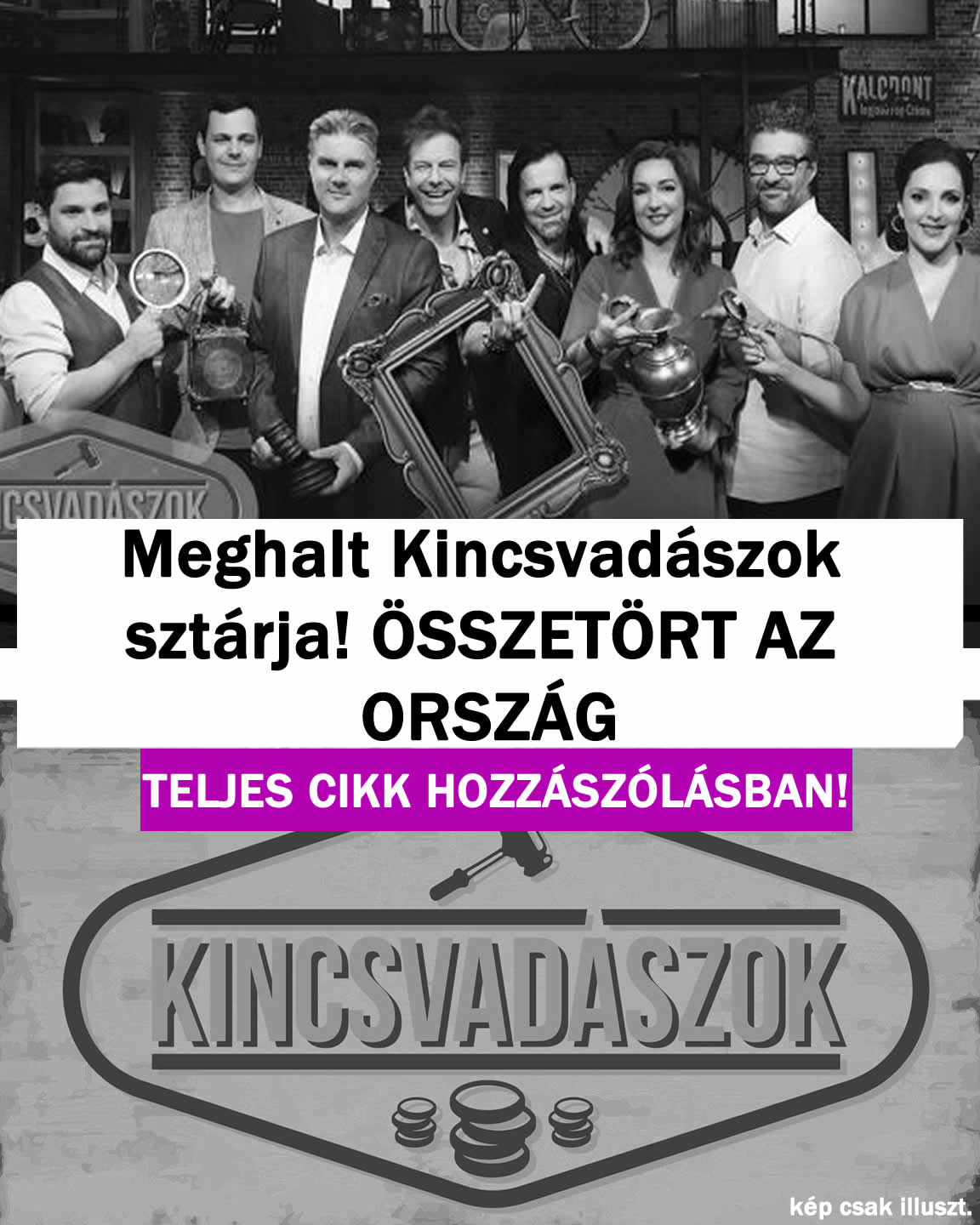 Meghalt Kincsvadászok sztárja! Nagy a fájdalom!