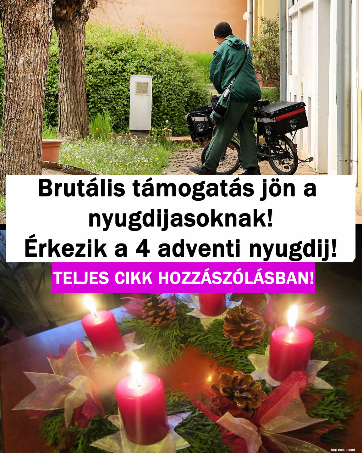 4 adventi nyugdíj érkezik! Ez kell tudnod róla: