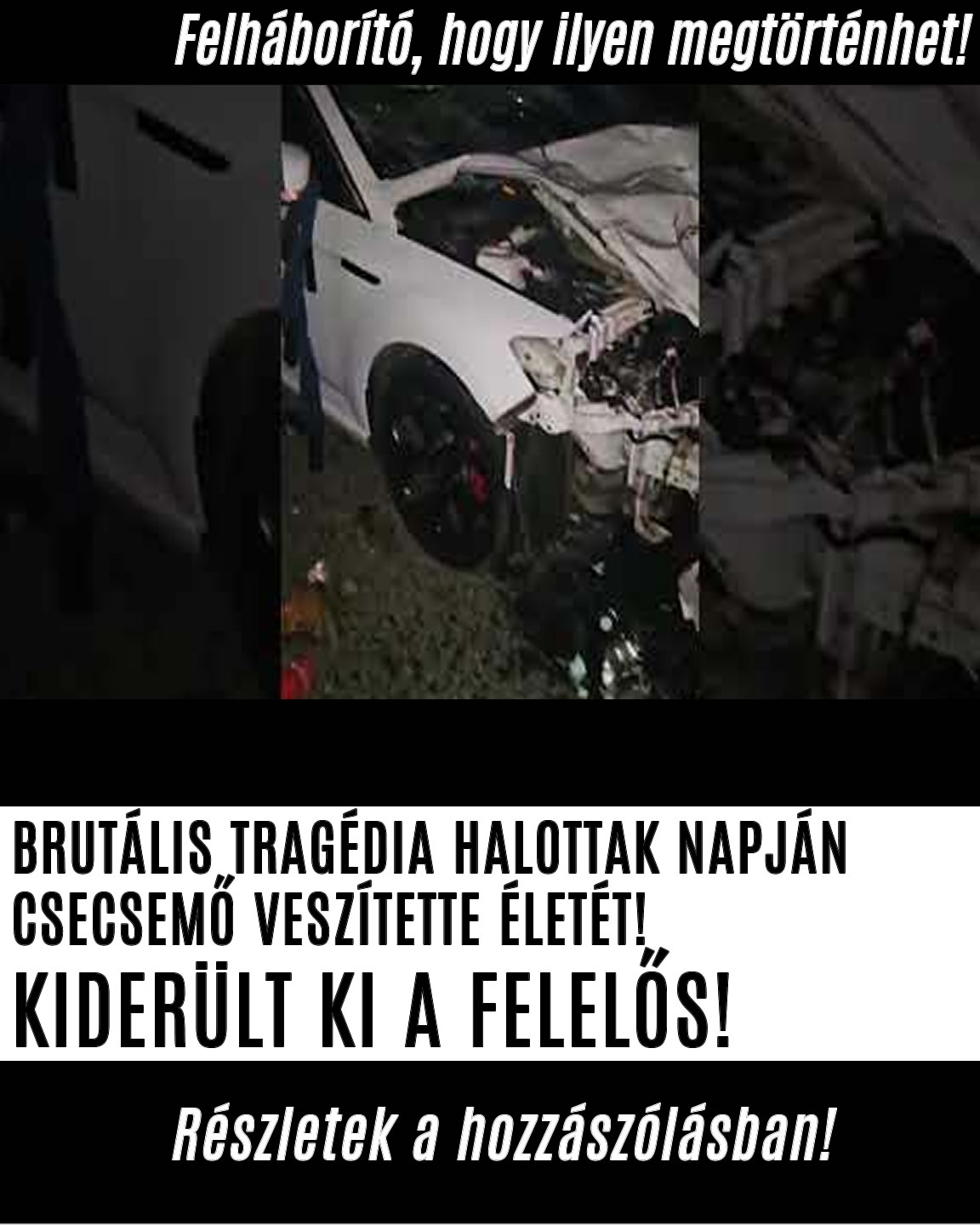 BRUTÁLIS TRAGÉDIA HALOTTAK NAPJÁN