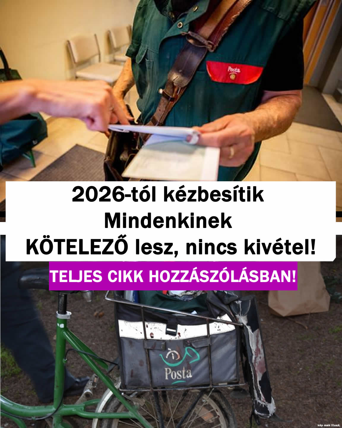 2026-tól kézbesítik. Mindenkinek KÖTELEZŐ lesz