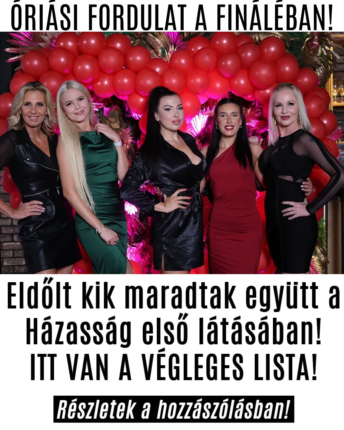 Eldőlt kik maradtak együtt a Házasság első látásában!