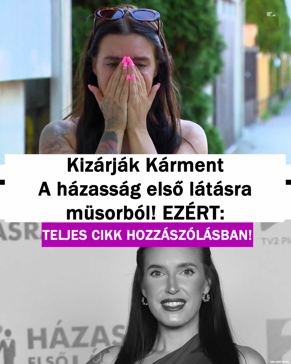 Kizárják Kárment A házasság első látásra-ból!
