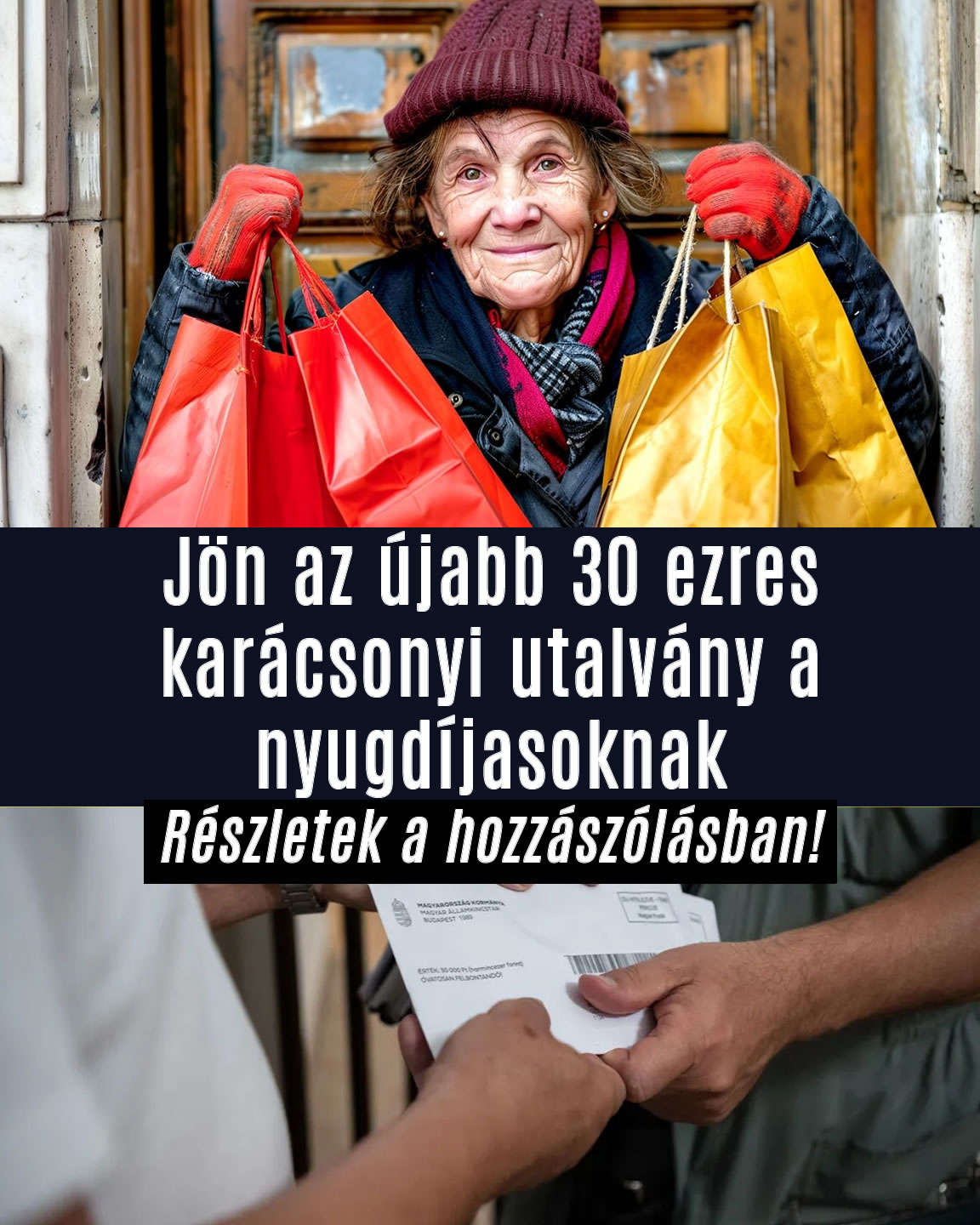 Jön az újabb karácsonyi meglepetés a nyugdíjasoknak