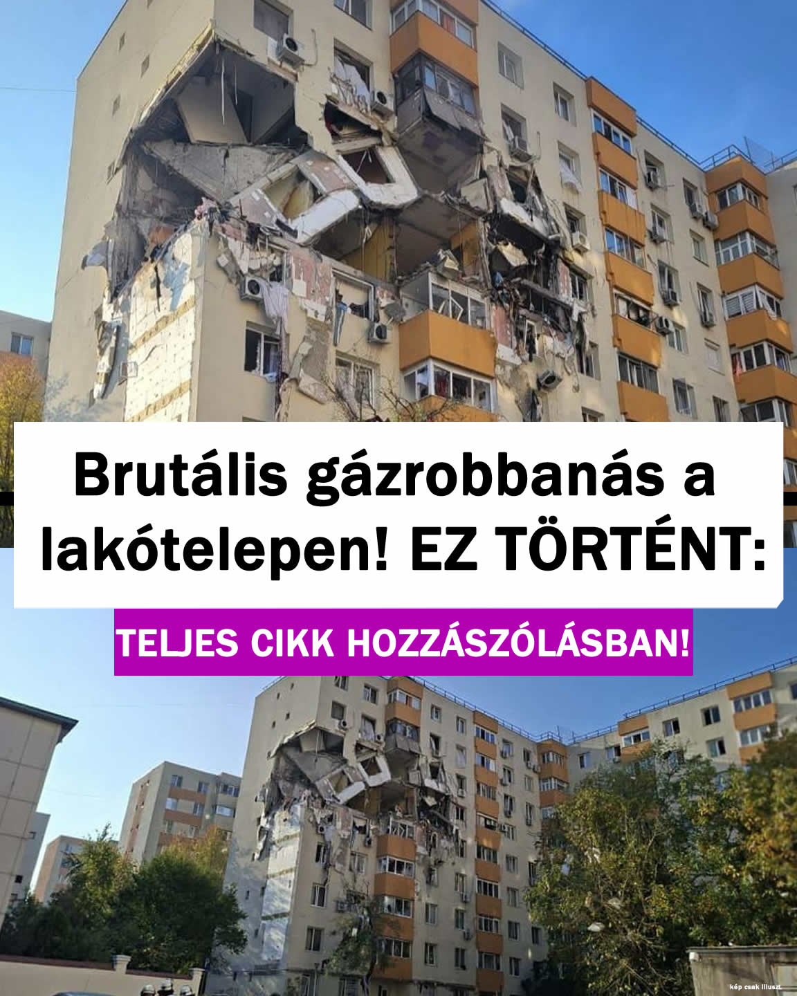 Brutális gázro/banás a lakótelepen! Ez történt: