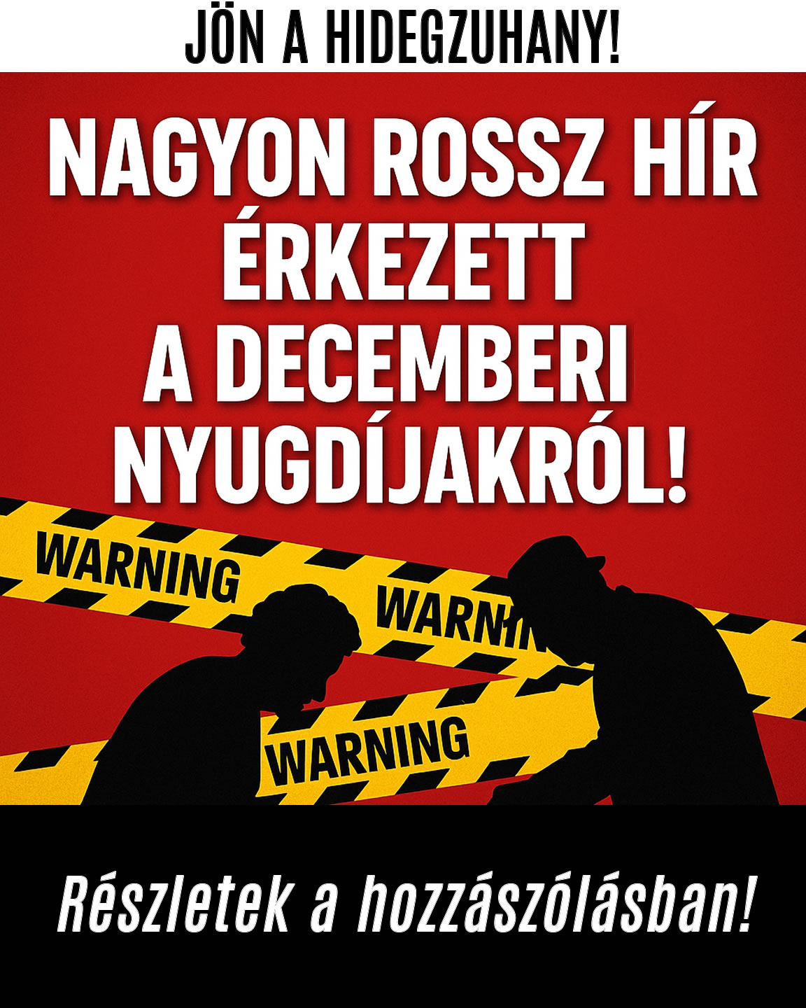 Rossz hír érkezett a decemberi nyugdíjakról!