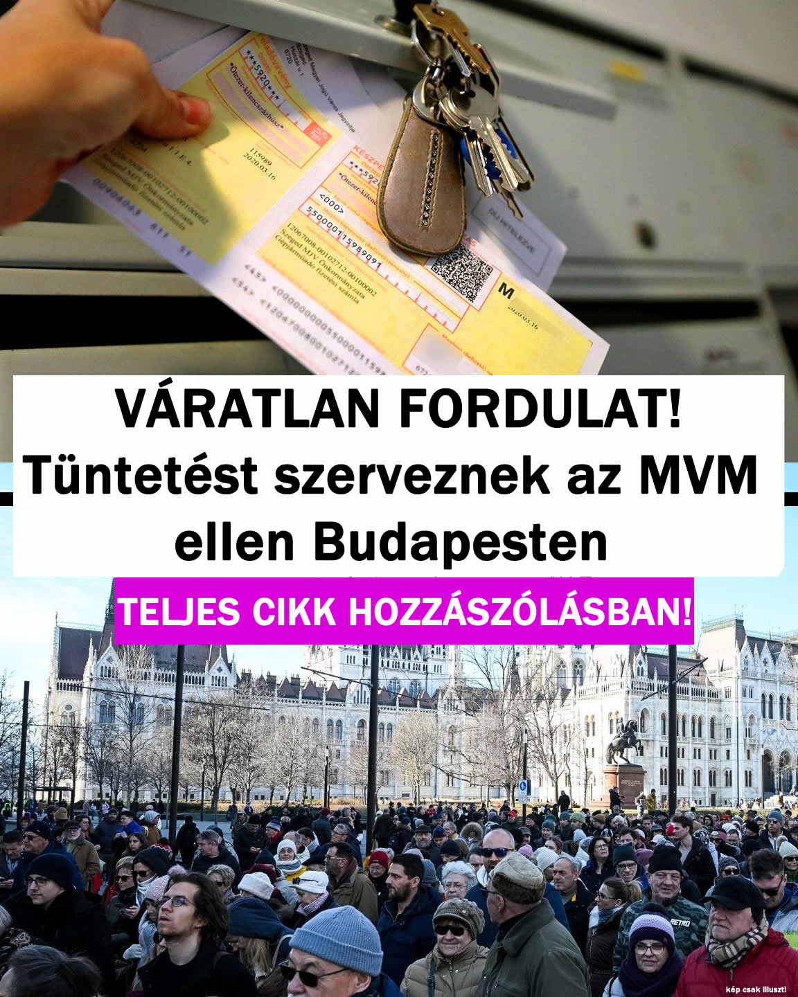 Tüntetést szerveznek az MVM ellen Budapesten