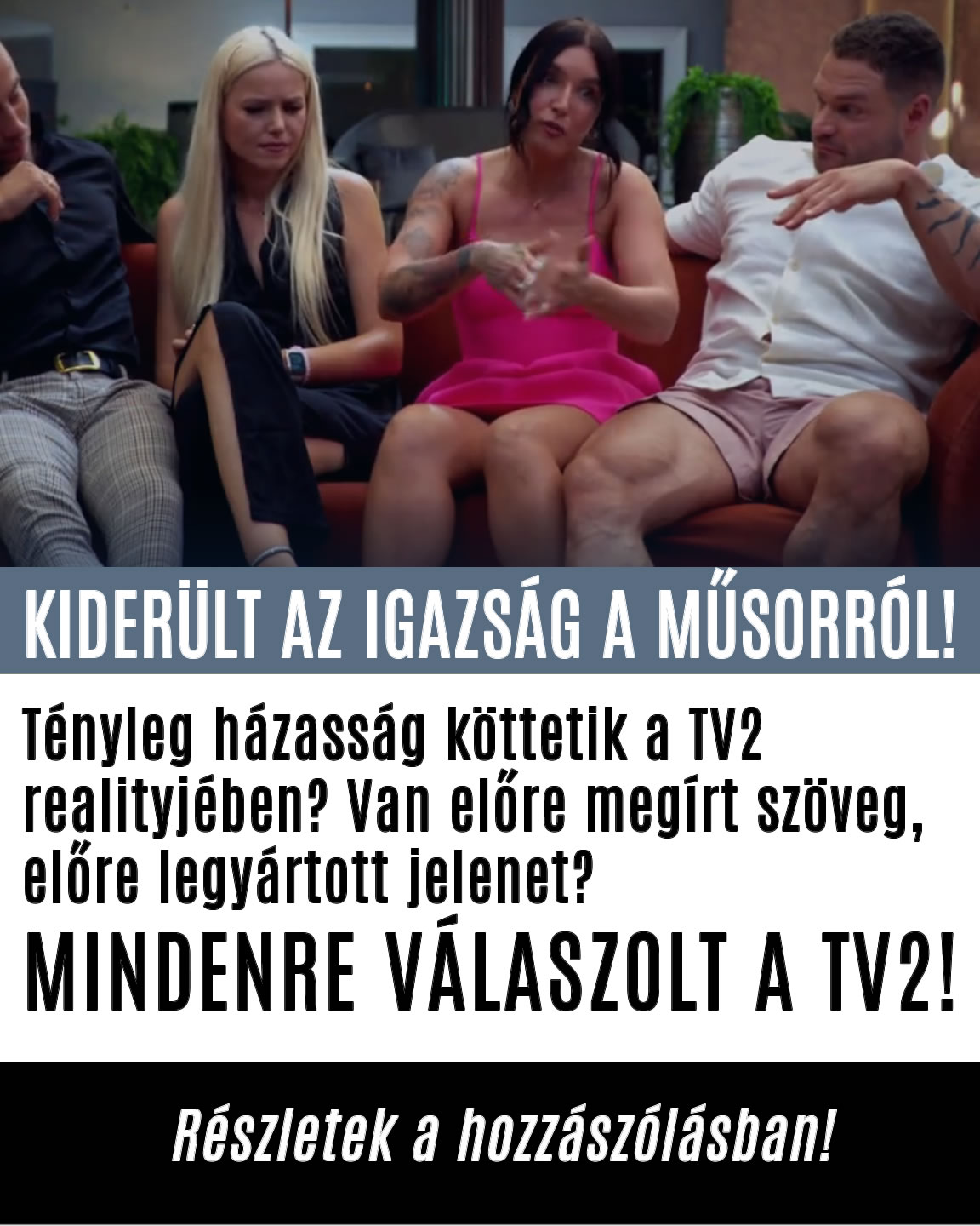 Valóban hivatalos a házasság a műsorban?