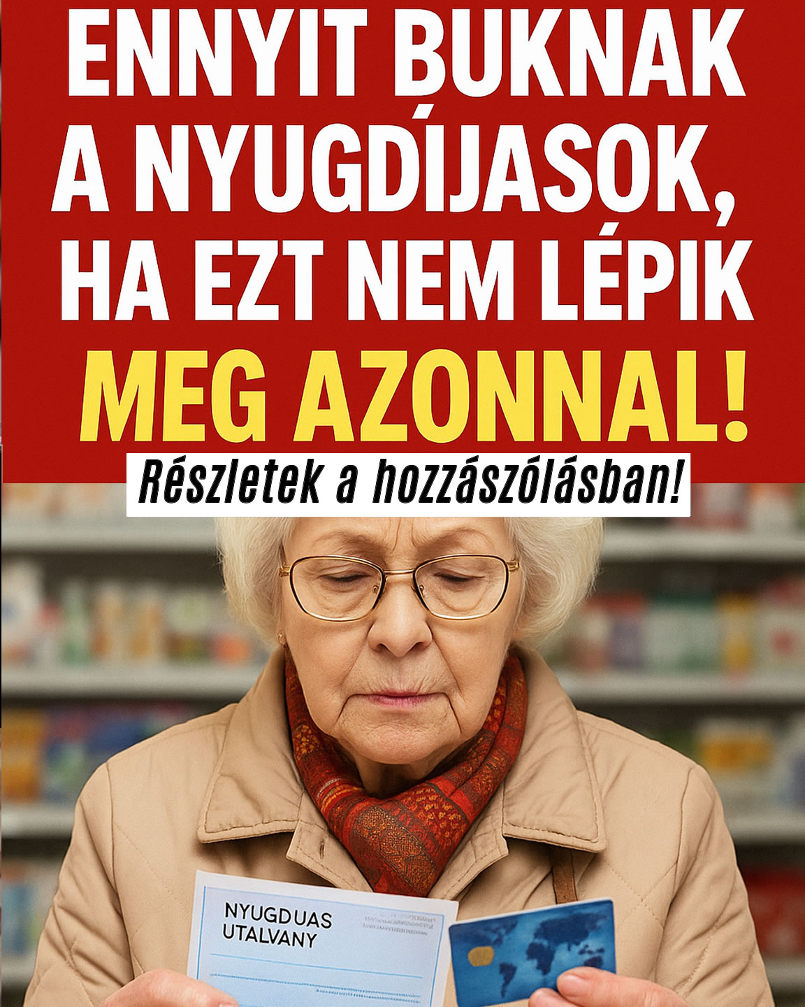 Óriási összegtől esnek el a nyugdíjasok!