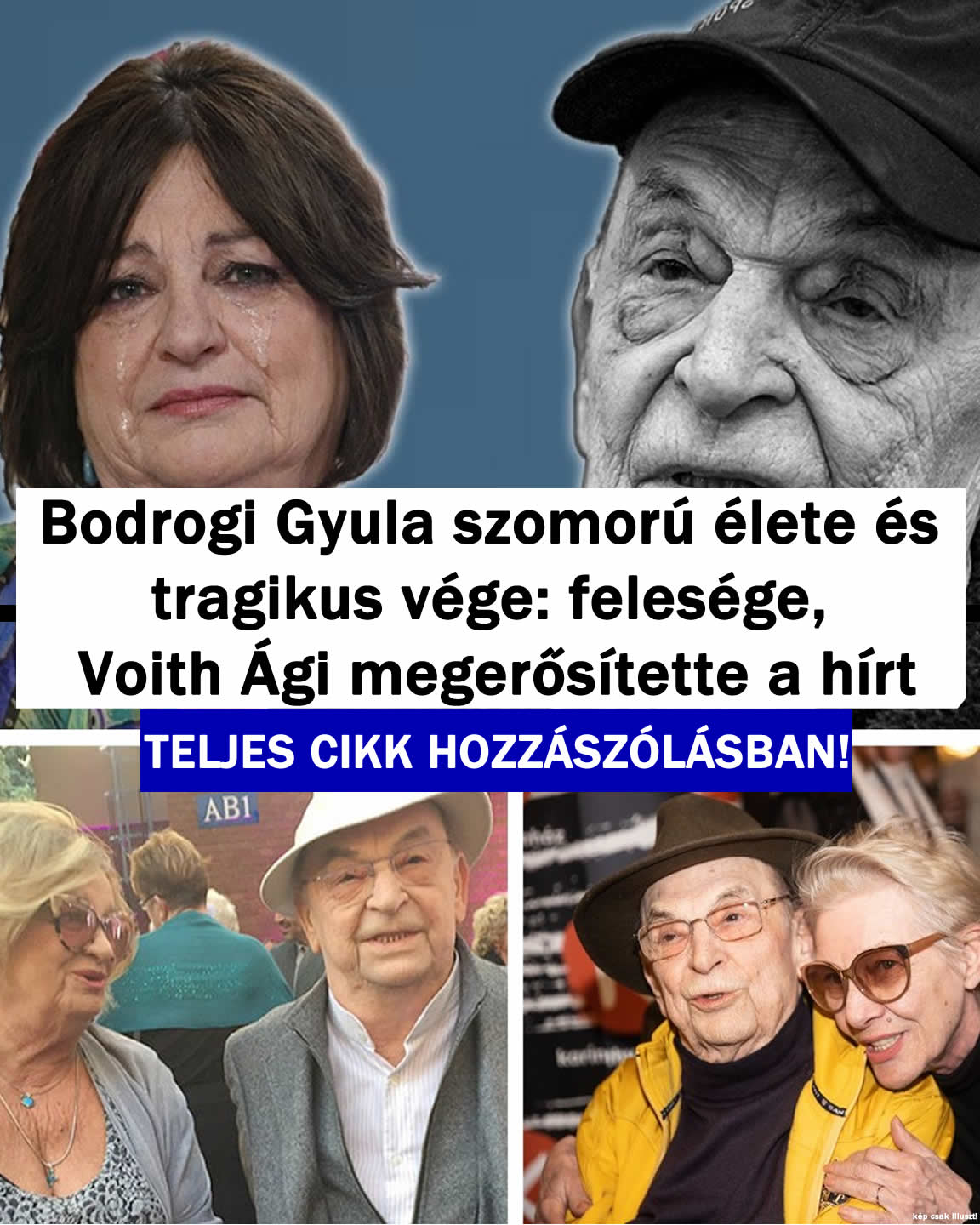 Bodrogi Gyula szomorú élete és tragikus vége