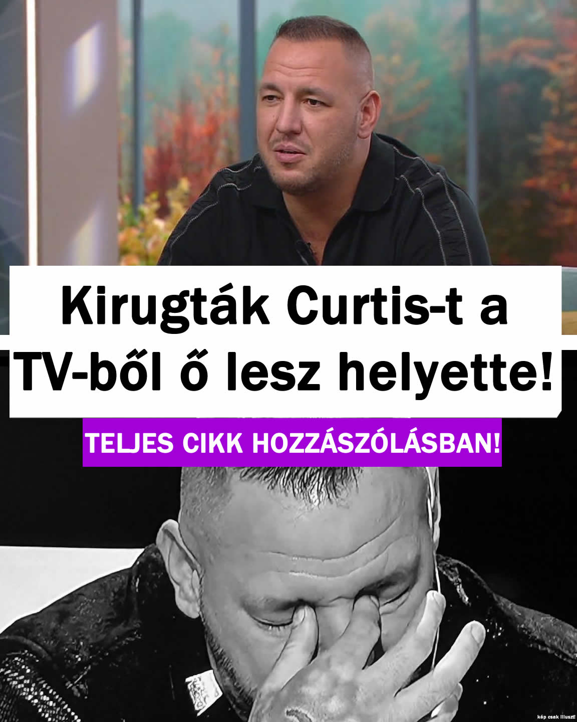 Kirúgták Curtis-t a TV-ből! Ő lesz helyette!