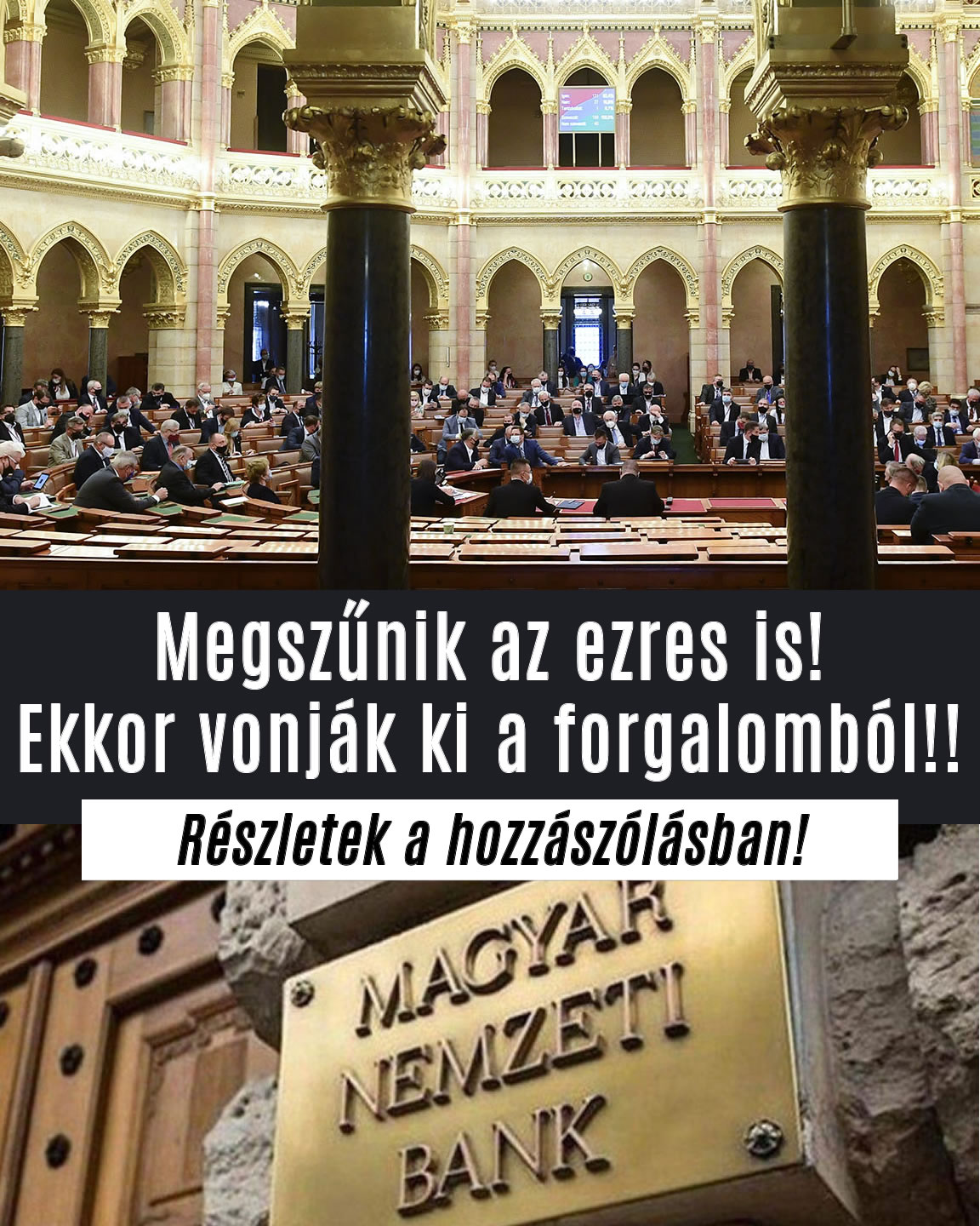 Megszűnik az ezres!