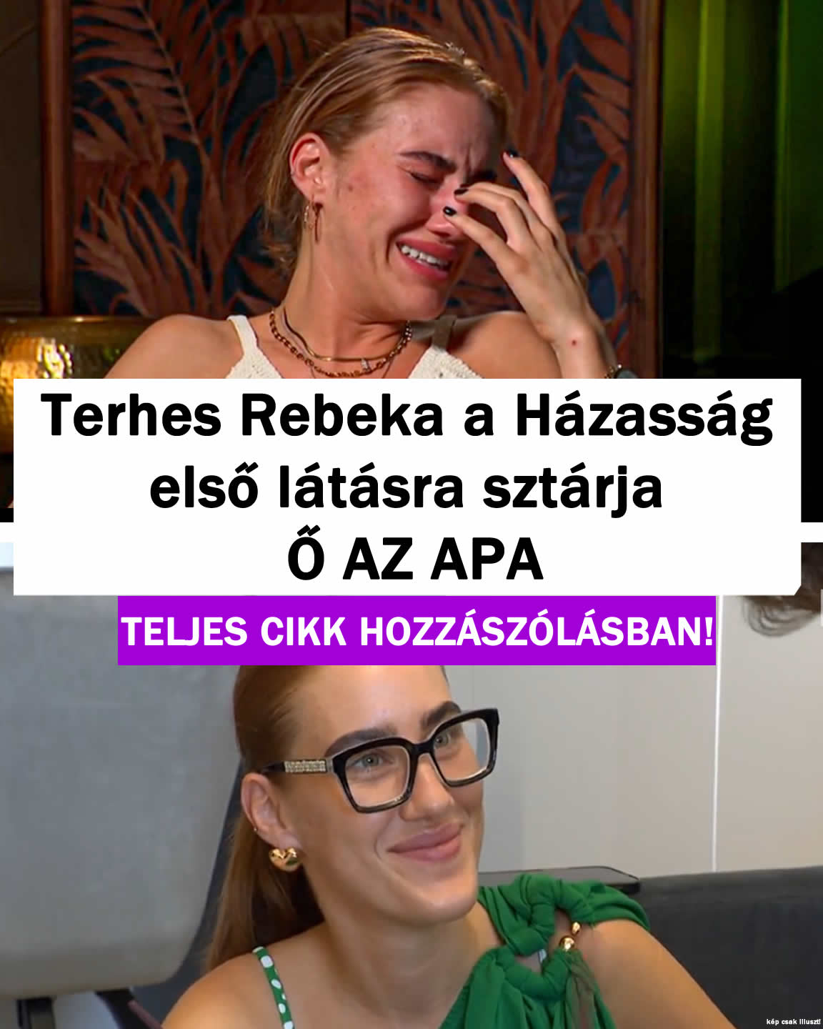 Terhes a házasság első látásra Rebekája Ő az apa!