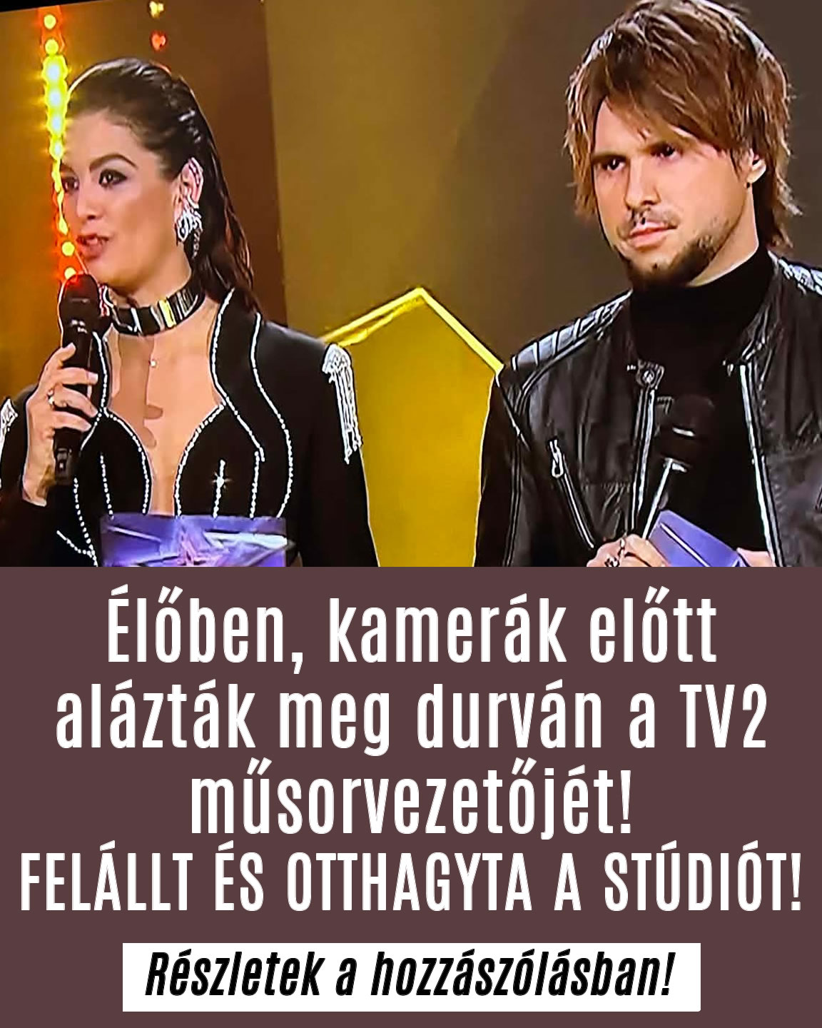 Élőben, kamerák előtt a/ázták meg a TV2 műsorvezetőjét!