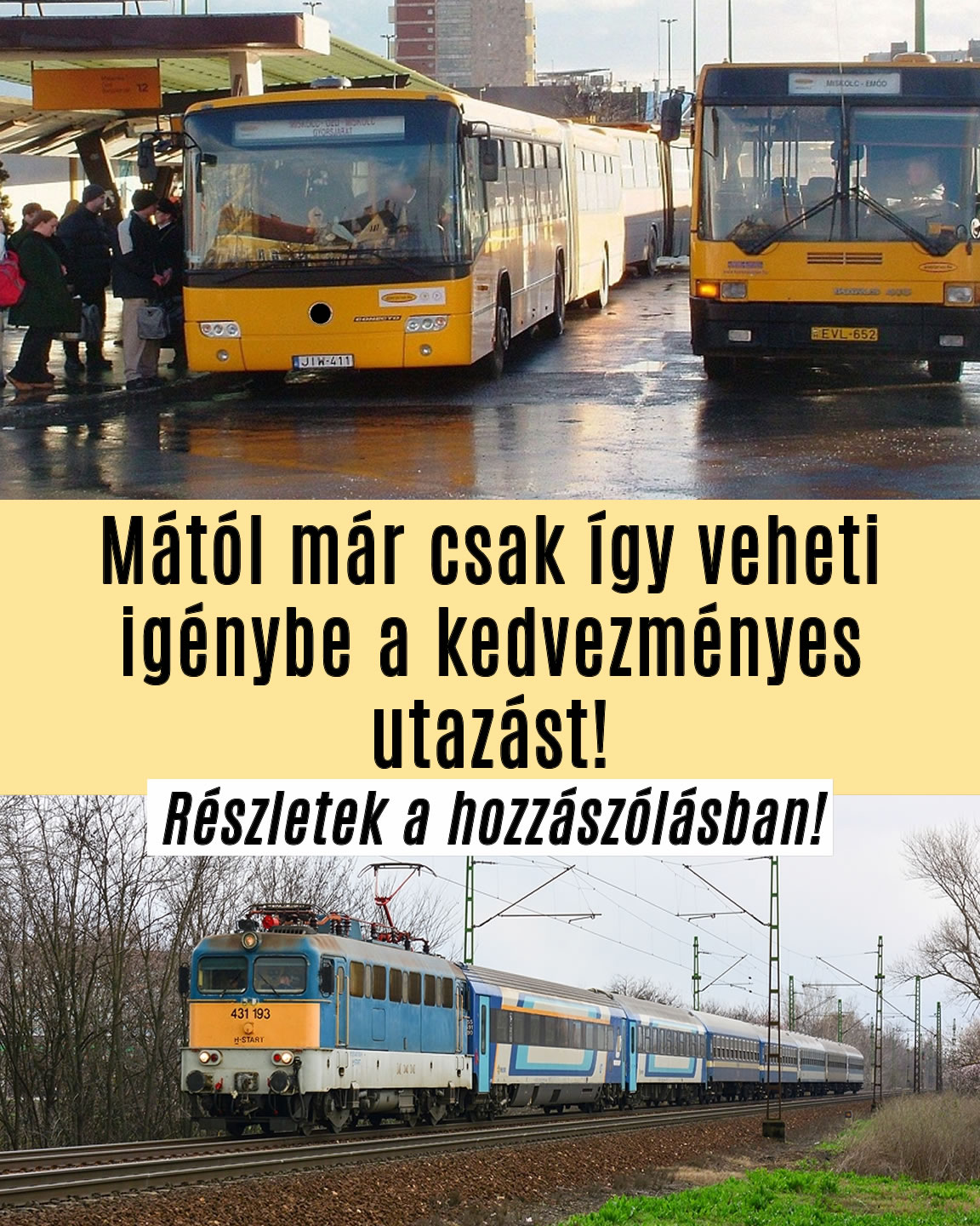 Már csak így utazhat!