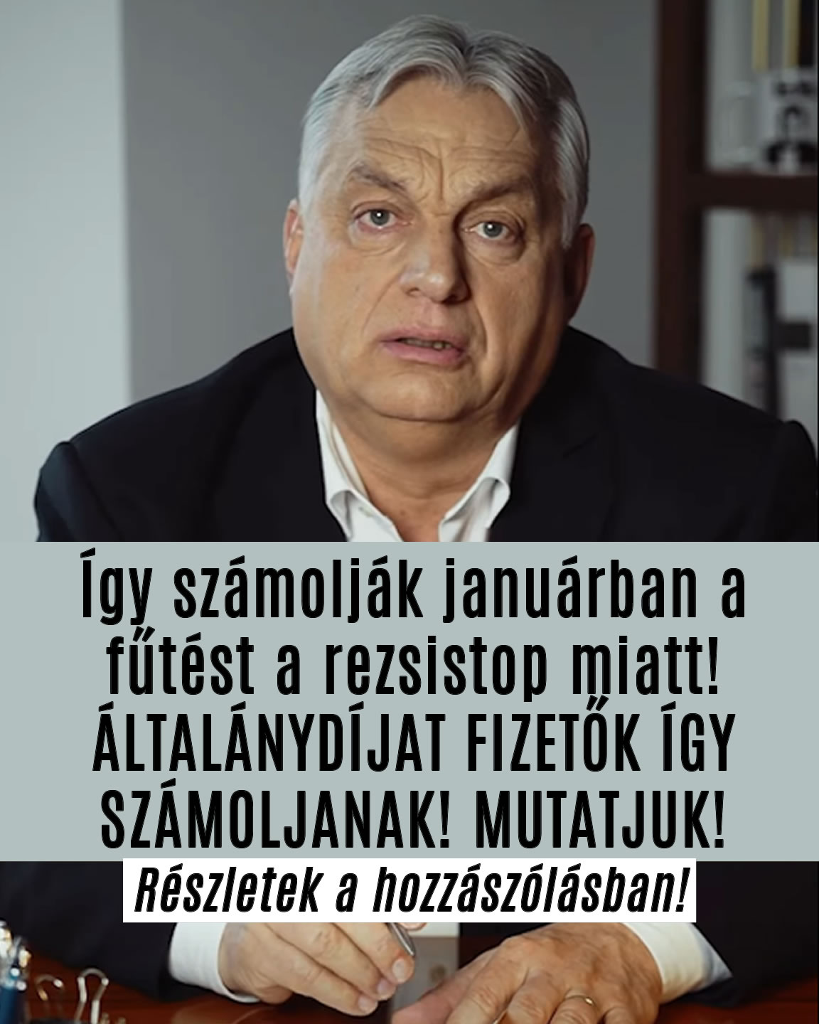 Így számolják januárban a fűtést a rezsistop miatt!
