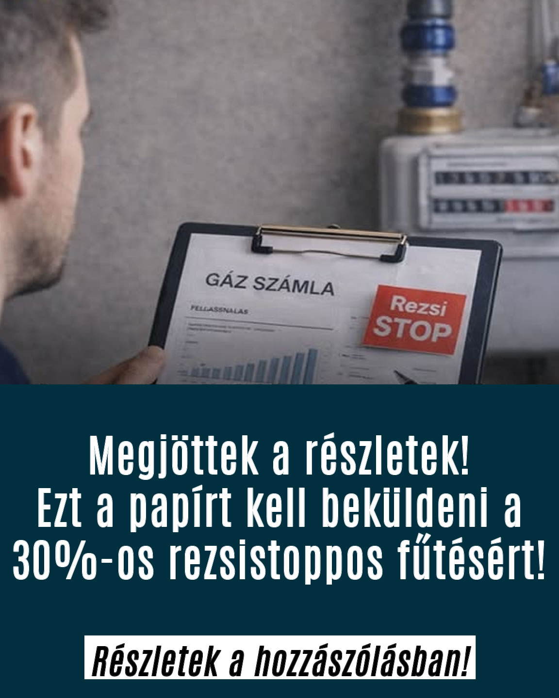 Ez a papír kell a rezsistoppos fűtésért!