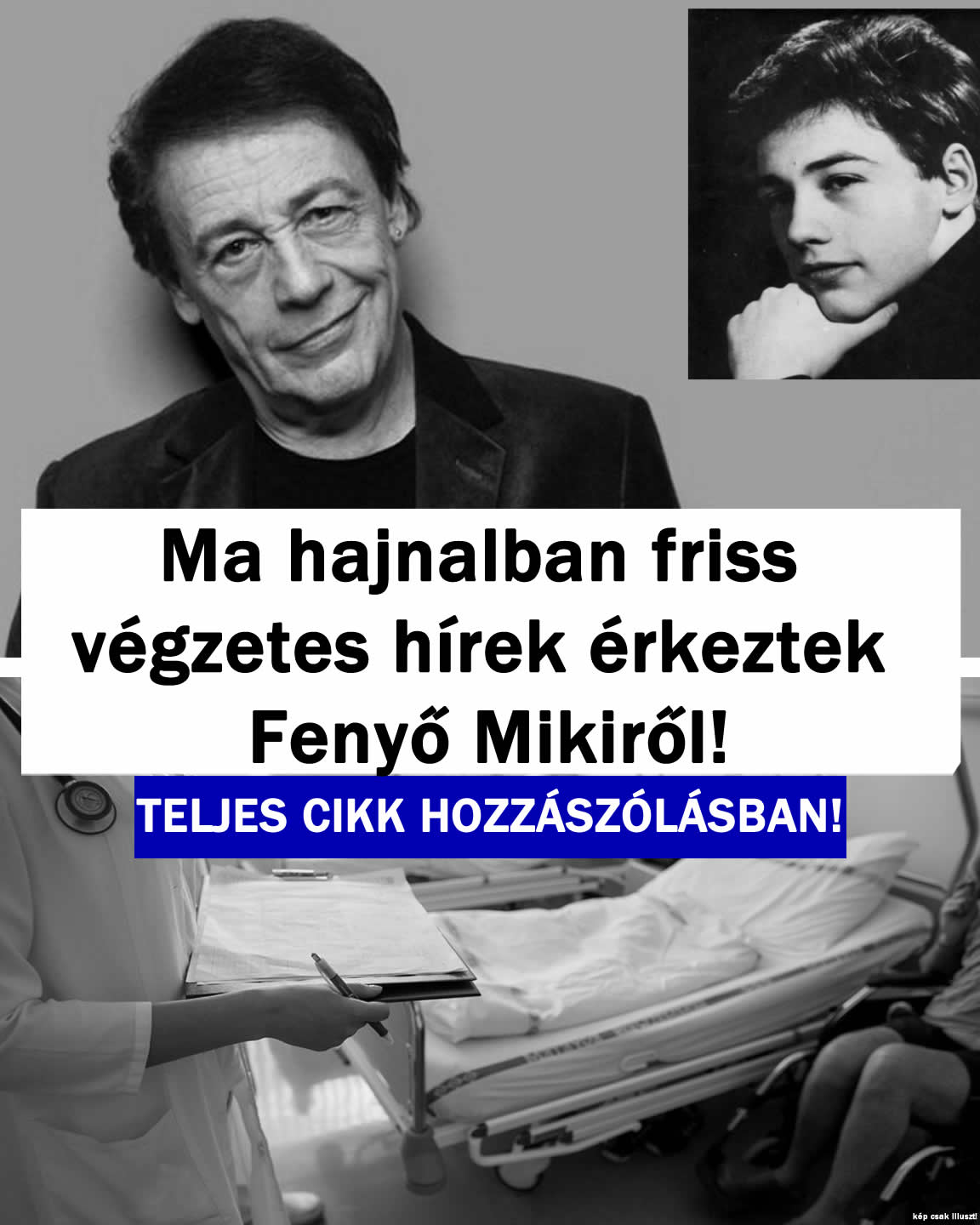 Hajnalban friss végzetes hírek jött Fenyő Mikiről!