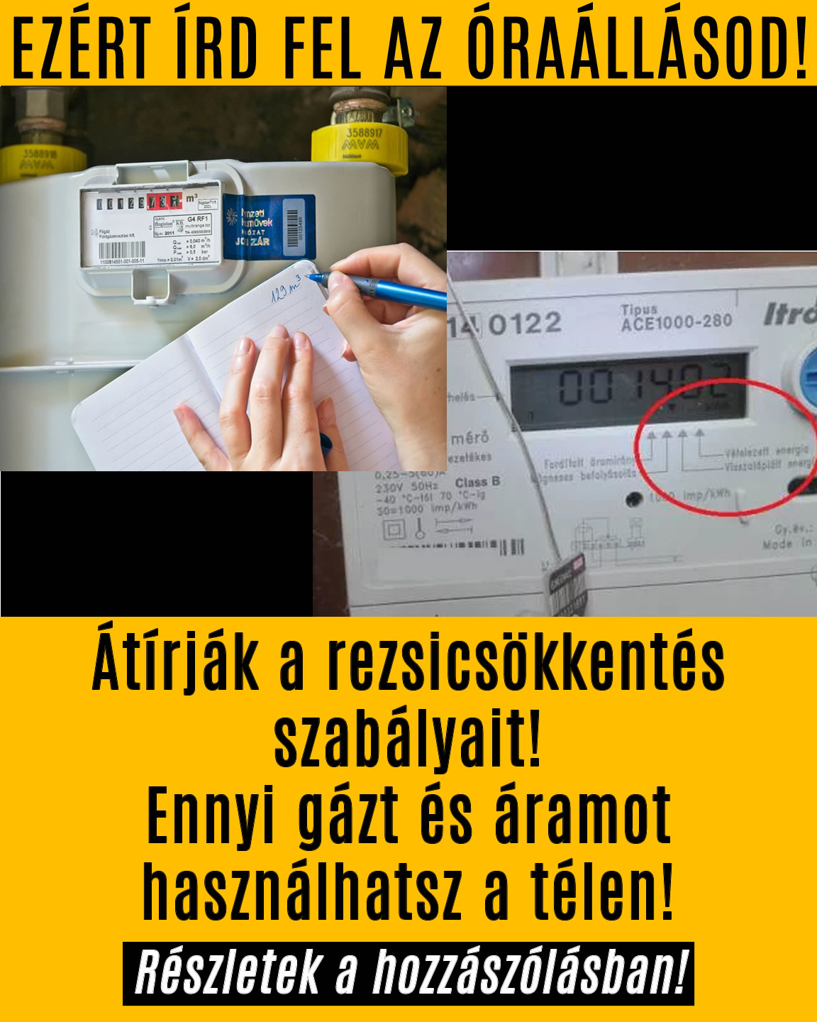 Ennyi gázt és áramot használhatsz a télen!