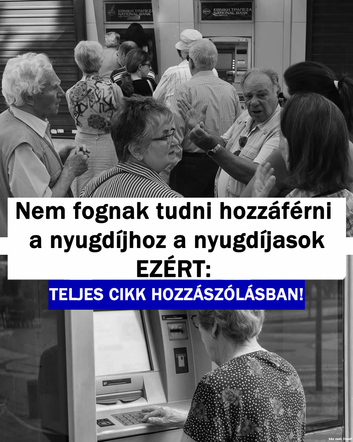 Nem fognak hozzáférni a nyugdíjhoz a nyugdíjasok