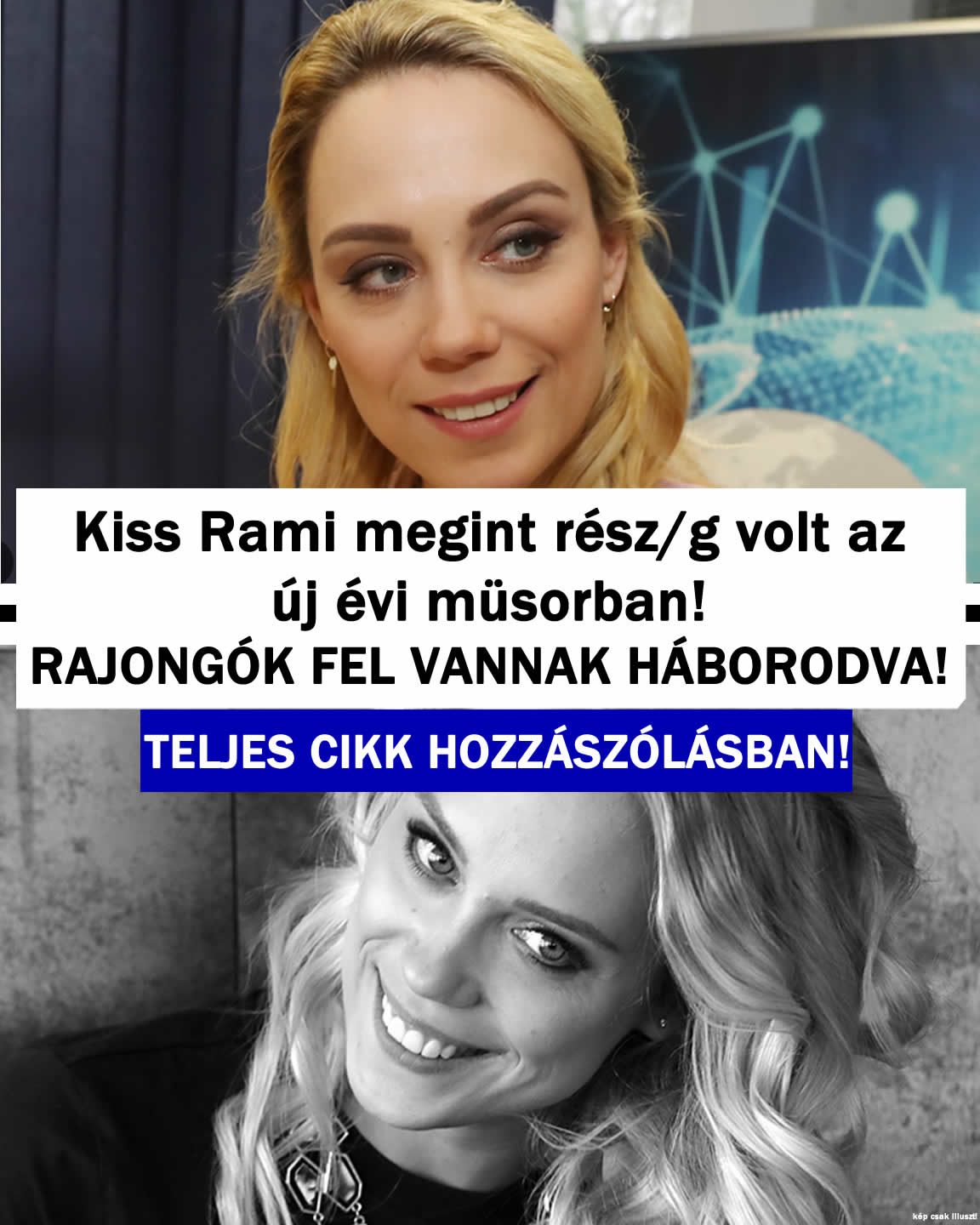 Kiss Rami megint rész/g volt az új évi műsorban